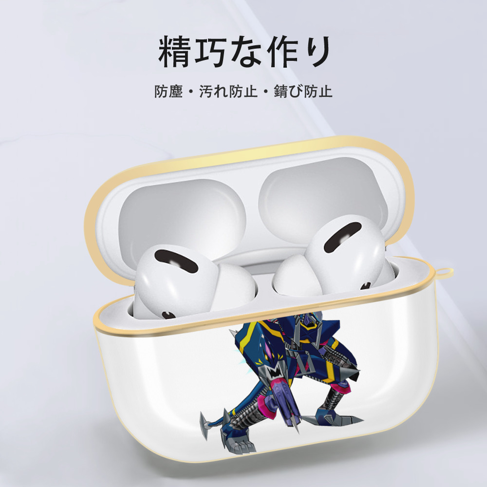 Digimon デジタルモンスター/デジモン 【AirPods Pro用】ハードシェル保護ケース｜耐衝撃・防指紋・カラビナ付き商品仕様