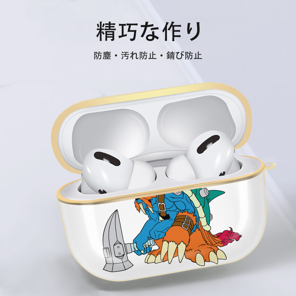 Digimon デジタルモンスター/デジモン 【AirPods Pro用】ハードシェル保護ケース｜耐衝撃・防指紋・カラビナ付き商品仕様