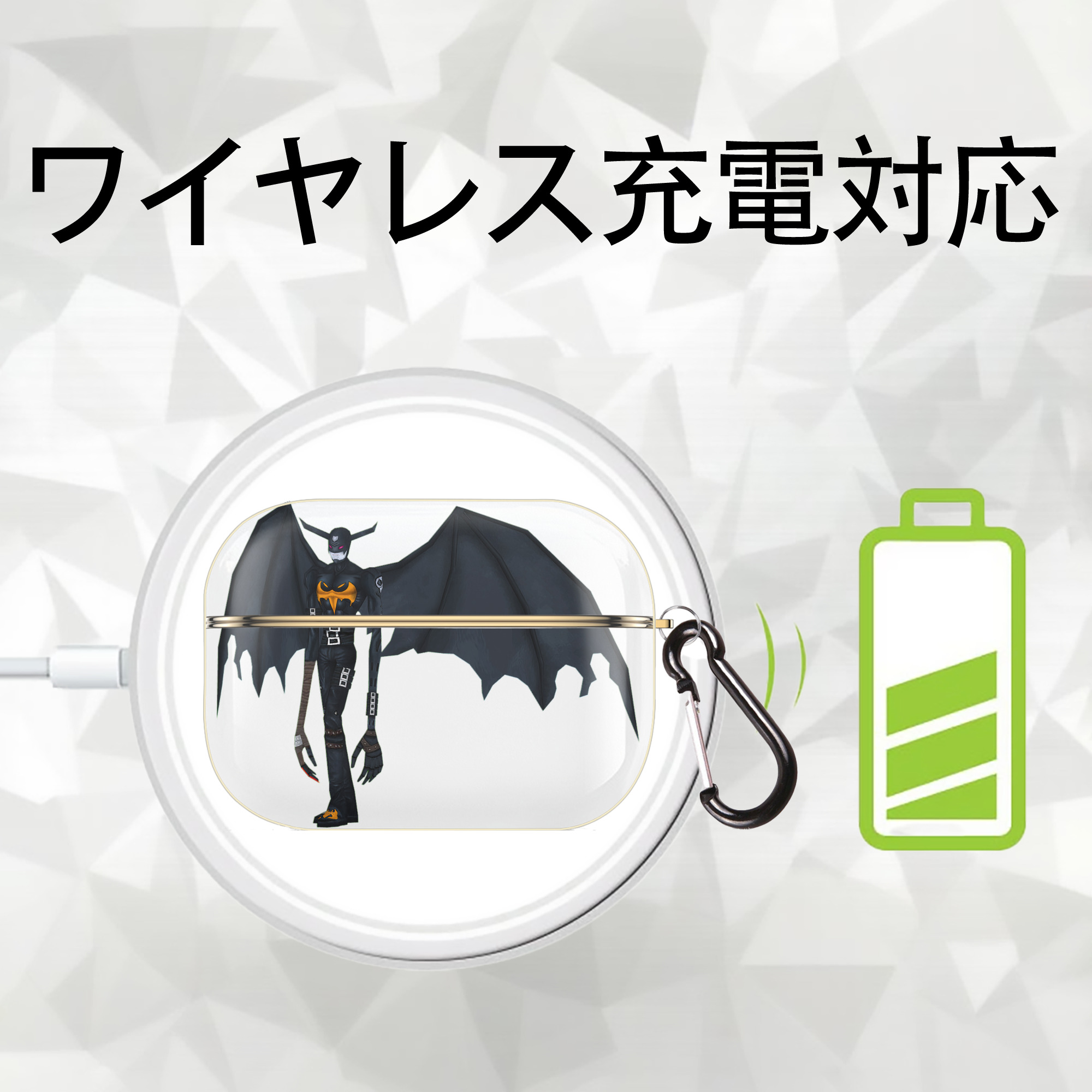 Digimon デジタルモンスター/デジモン 【AirPods Pro用】ハードシェル保護ケース｜耐衝撃・防指紋・カラビナ付き商品仕様