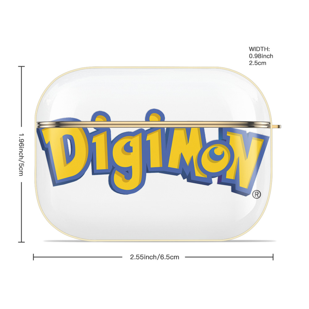 Digimon デジタルモンスター/デジモン 【AirPods Pro用】ハードシェル保護ケース｜耐衝撃・防指紋・カラビナ付き商品仕様