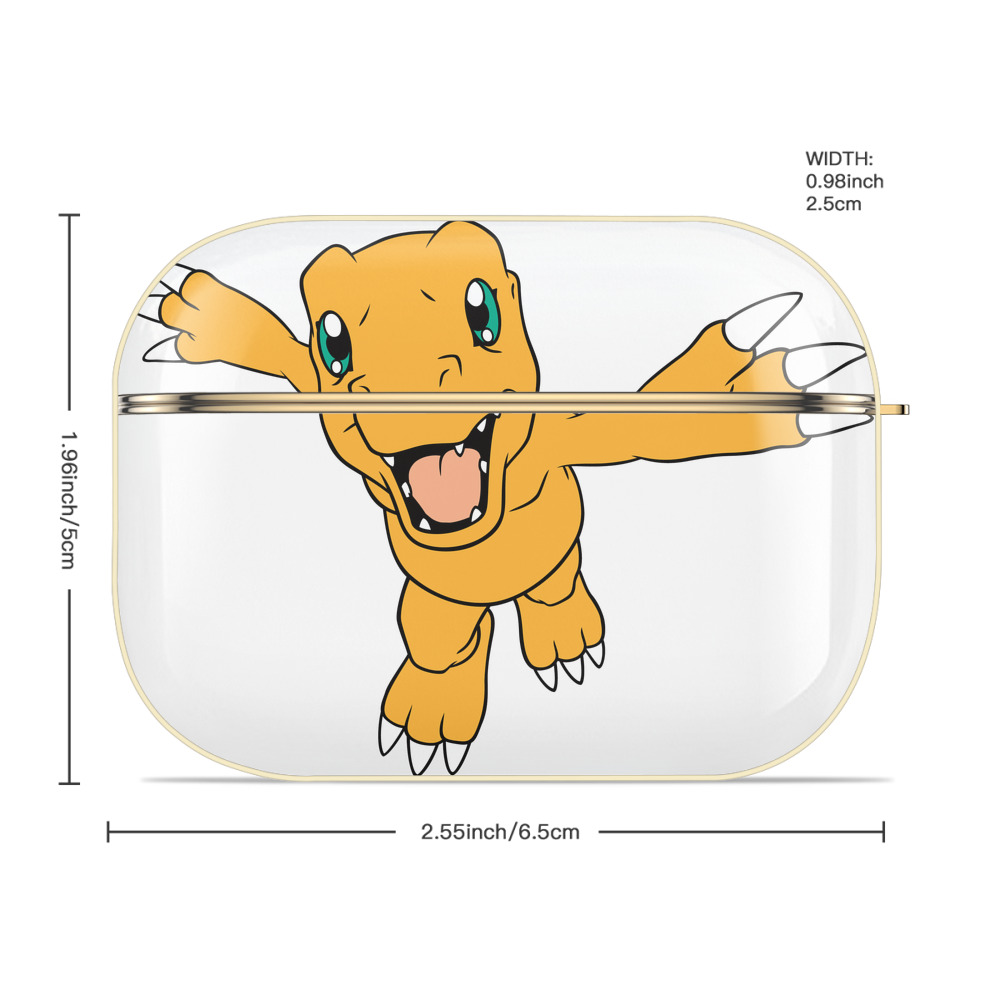 Digimon デジタルモンスター/デジモン 【AirPods Pro用】ハードシェル保護ケース｜耐衝撃・防指紋・カラビナ付き商品仕様
