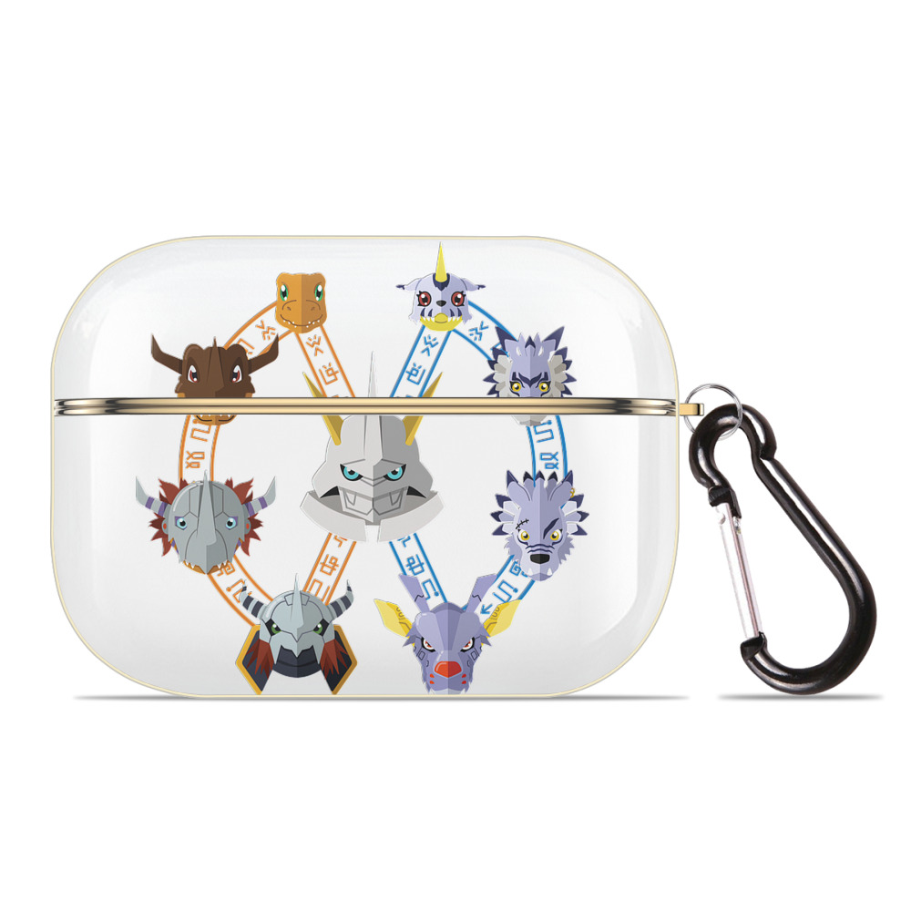 （画像用） Digimon デジタルモンスター/デジモン 【AirPods Pro用】ハードシェル保護ケース｜耐衝撃・防指紋・カラビナ付き商品仕様