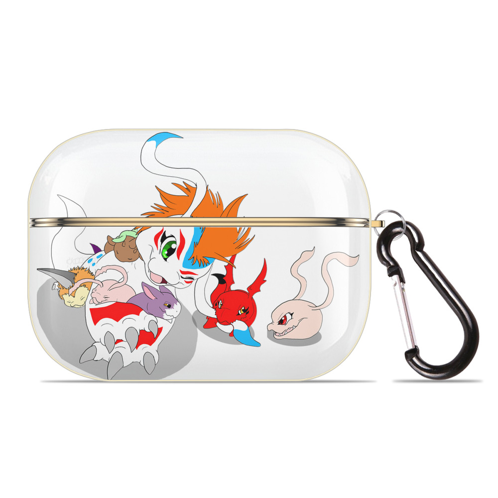 （画像用） Digimon デジタルモンスター/デジモン 【AirPods Pro用】ハードシェル保護ケース｜耐衝撃・防指紋・カラビナ付き商品仕様