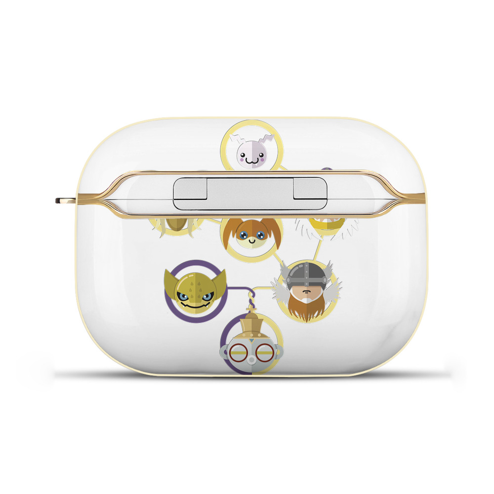 （画像用） Digimon デジタルモンスター/デジモン 【AirPods Pro用】ハードシェル保護ケース｜耐衝撃・防指紋・カラビナ付き商品仕様