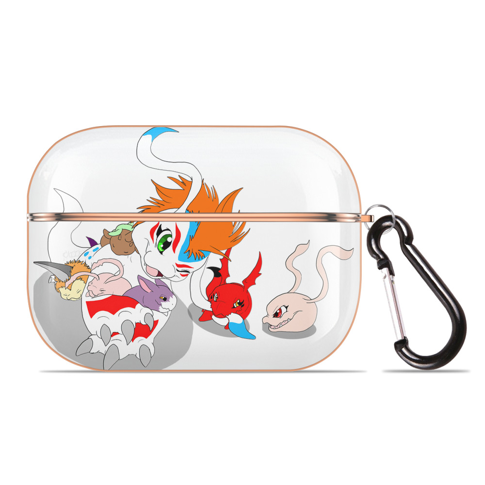 （画像用） Digimon デジタルモンスター/デジモン 【AirPods Pro用】ハードシェル保護ケース｜耐衝撃・防指紋・カラビナ付き商品仕様