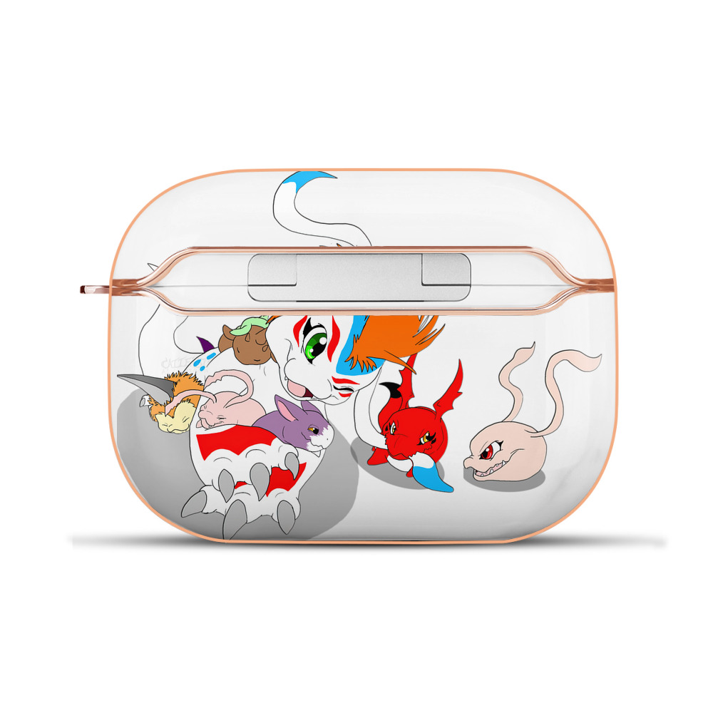 （画像用） Digimon デジタルモンスター/デジモン 【AirPods Pro用】ハードシェル保護ケース｜耐衝撃・防指紋・カラビナ付き商品仕様