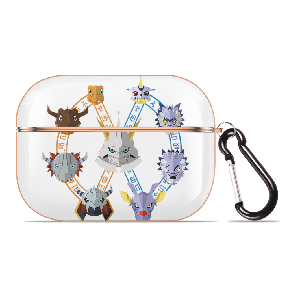 （画像用） Digimon デジタルモンスター/デジモン 【AirPods Pro用】ハードシェル保護ケース｜耐衝撃・防指紋・カラビナ付き商品仕様
