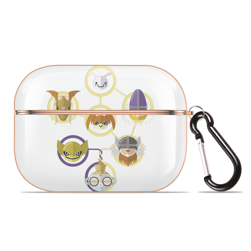 （画像用） Digimon デジタルモンスター/デジモン 【AirPods Pro用】ハードシェル保護ケース｜耐衝撃・防指紋・カラビナ付き商品仕様