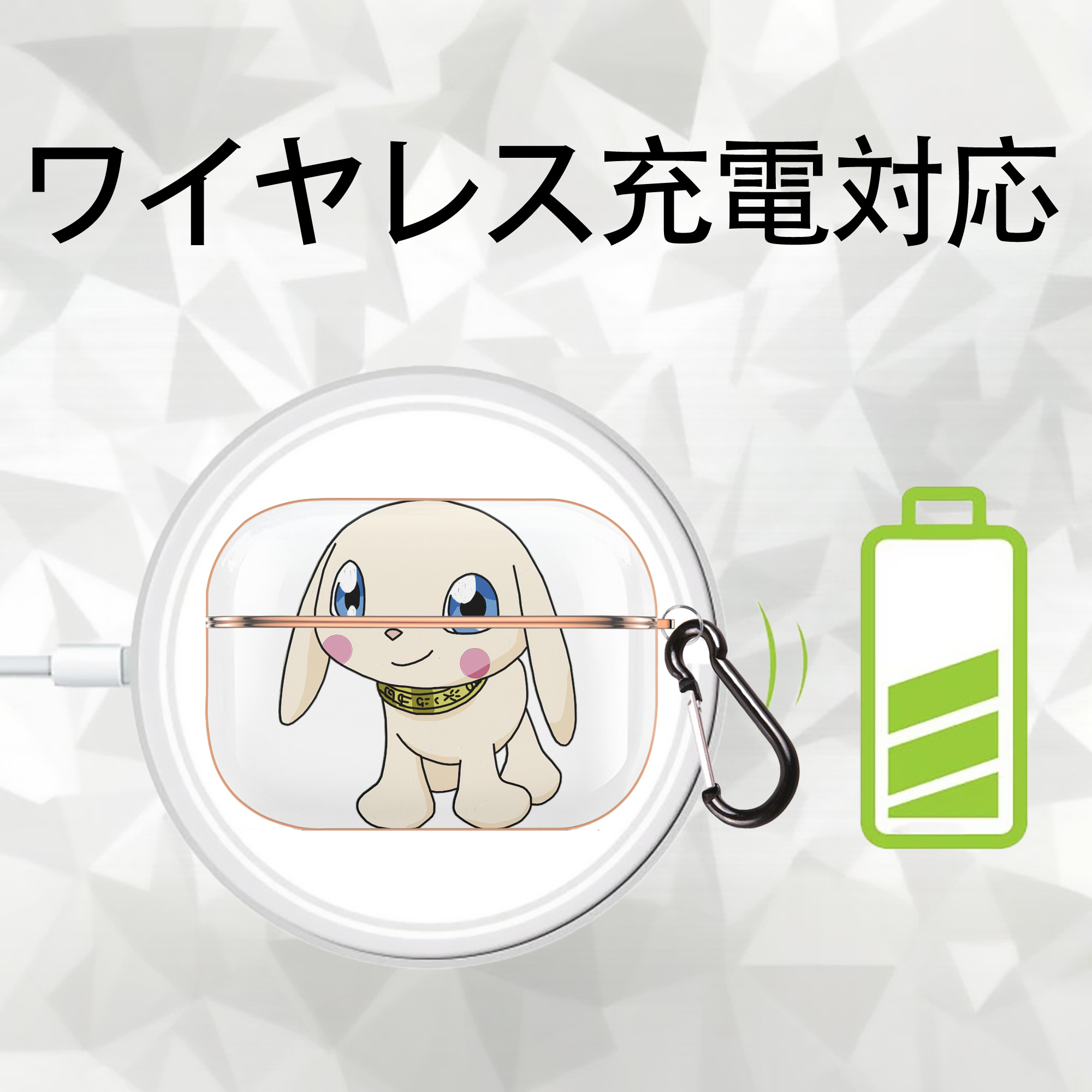Digimon デジタルモンスター/デジモン 【AirPods Pro用】ハードシェル保護ケース｜耐衝撃・防指紋・カラビナ付き商品仕様