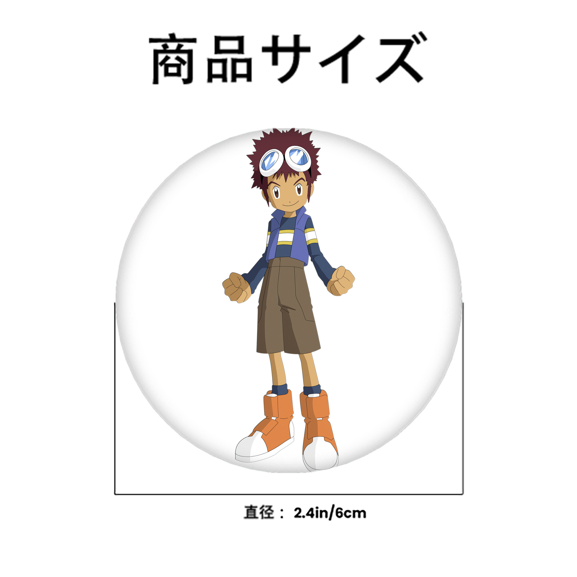 Digimon デジタルモンスター/デジモン 6cm 缶バッジ 複数セット