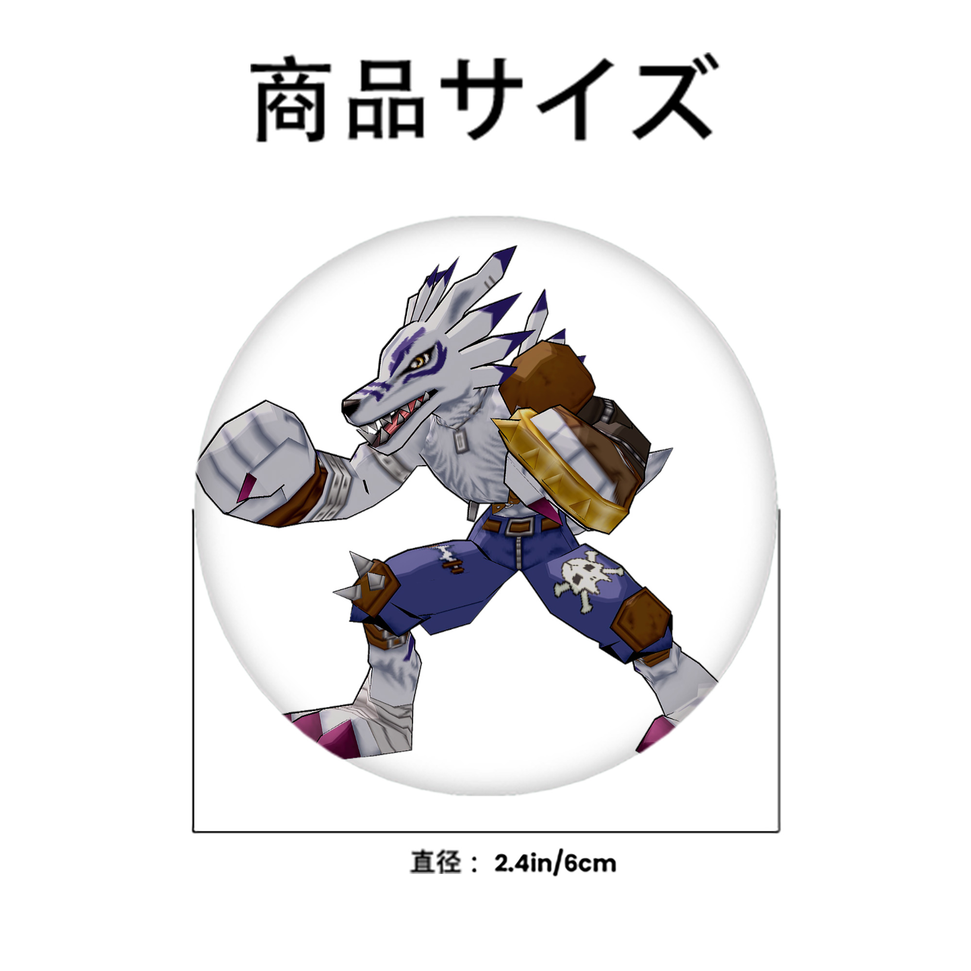 Digimon デジタルモンスター/デジモン 6cm 缶バッジ 複数セット