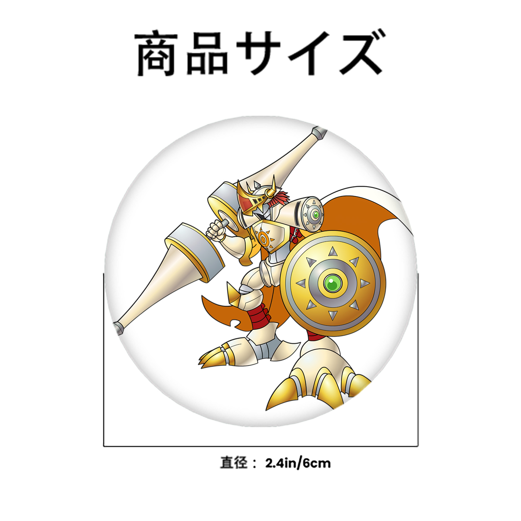 Digimon デジタルモンスター/デジモン 6cm 缶バッジ 複数セット