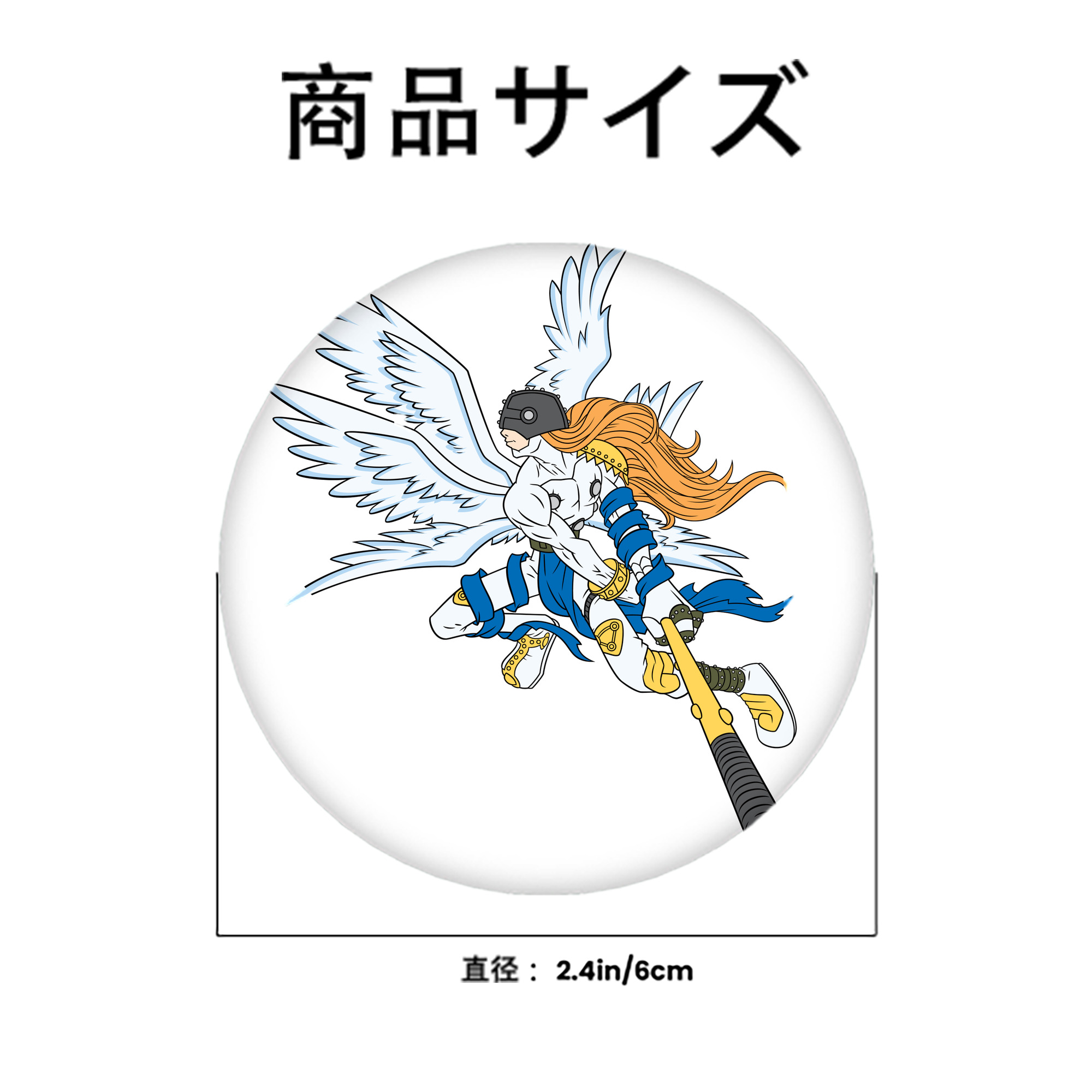 Digimon デジタルモンスター/デジモン 6cm 缶バッジ 複数セット
