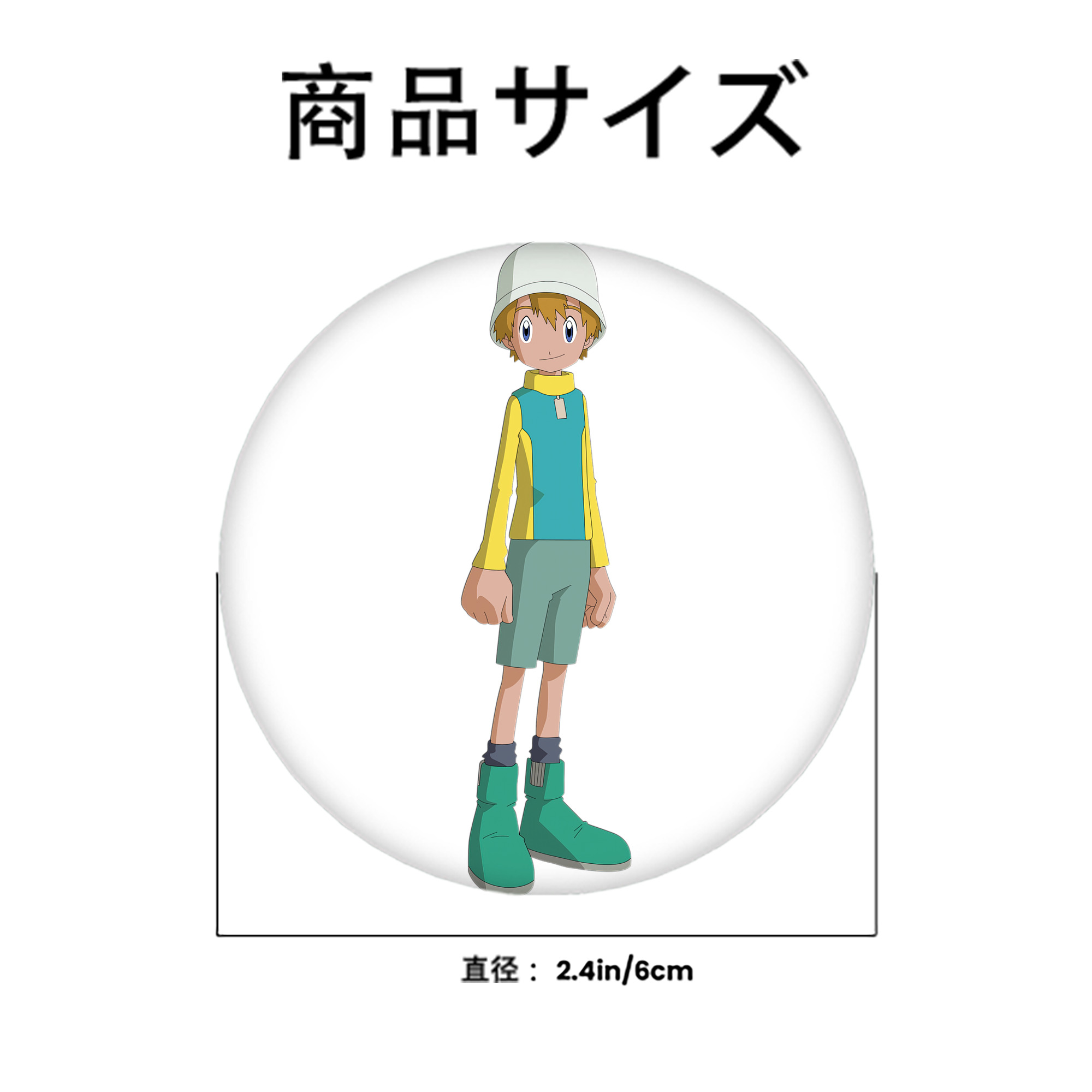 Digimon デジタルモンスター/デジモン 6cm 缶バッジ 複数セット