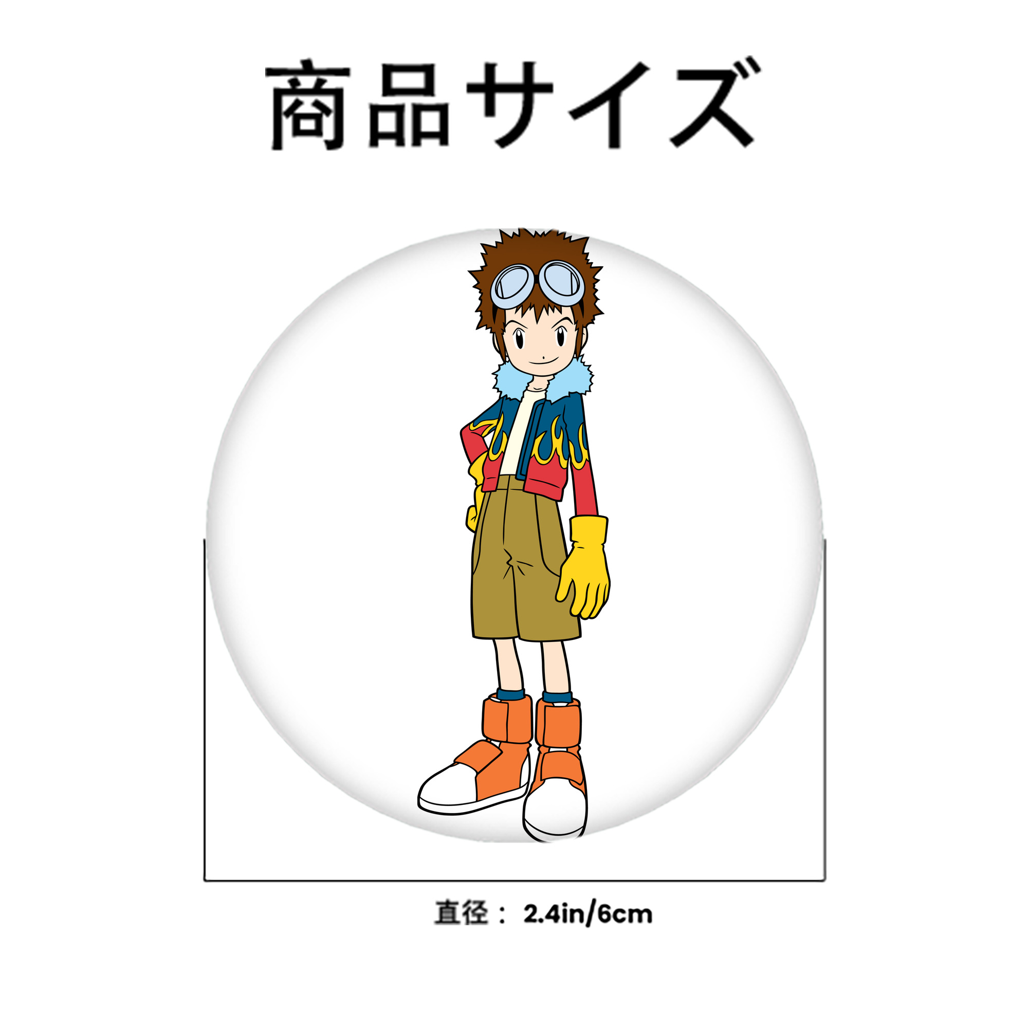 Digimon デジタルモンスター/デジモン 6cm 缶バッジ 複数セット