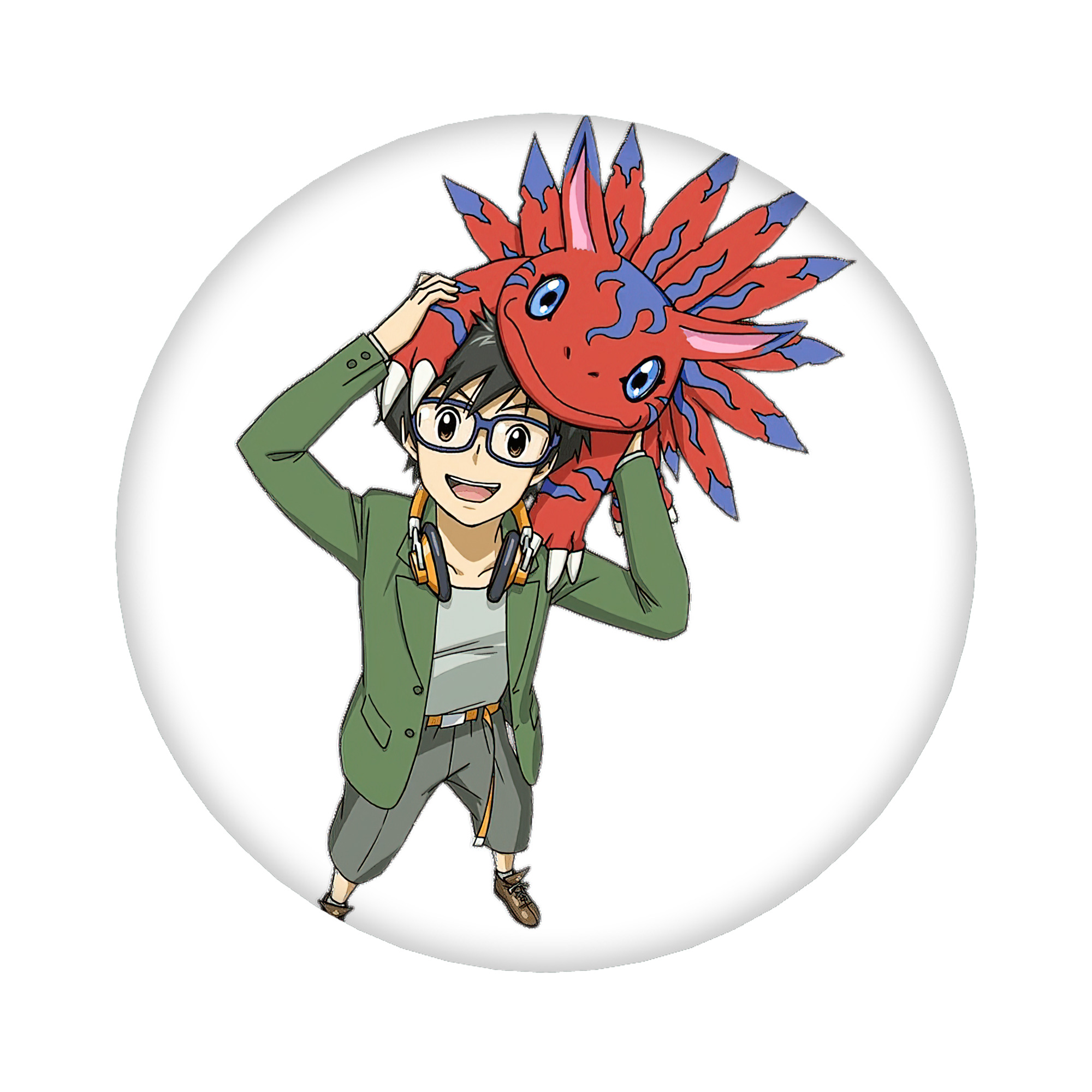 （画像用） Digimon デジタルモンスター/デジモン 6cm 缶バッジ 複数セット