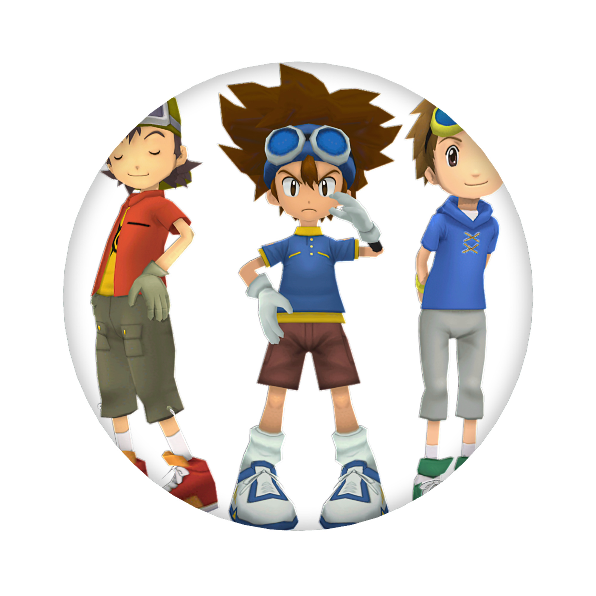 （画像用） Digimon デジタルモンスター/デジモン 6cm 缶バッジ 複数セット