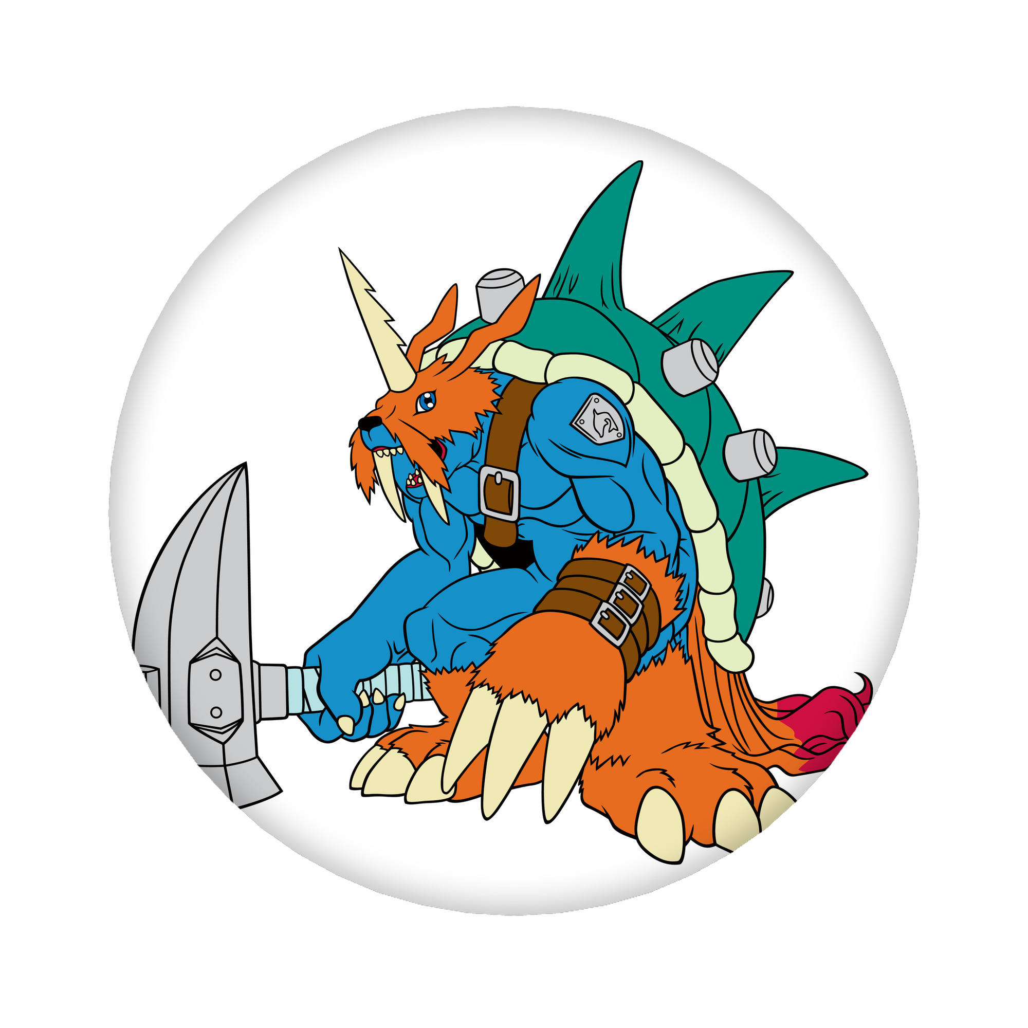 （画像用） Digimon デジタルモンスター/デジモン 6cm 缶バッジ 複数セット
