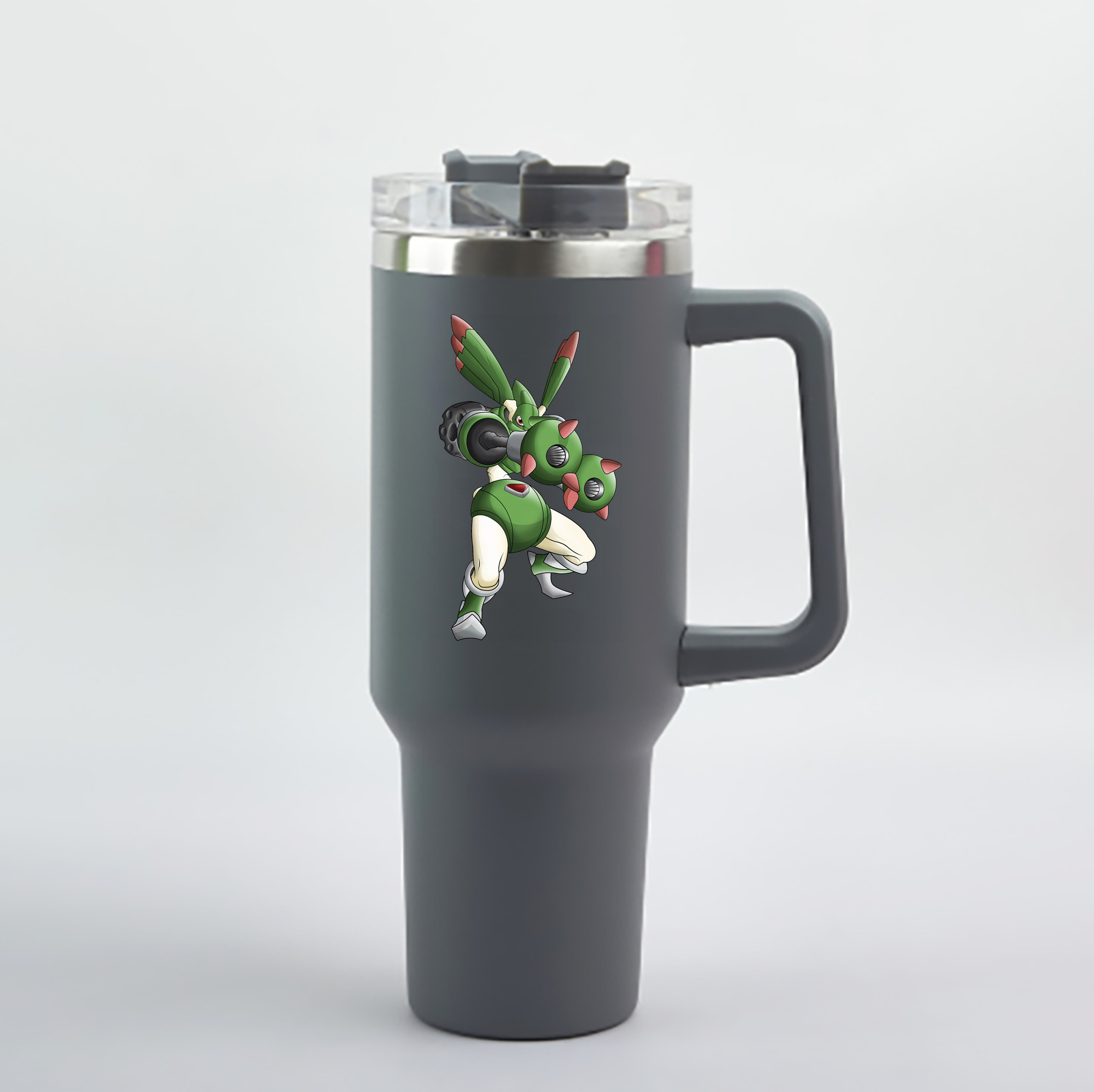 （画像用） Digimon デジタルモンスター/デジモン 1200mL車用タンブラー - クリスタルステッカー（プラスチックストロー付き）