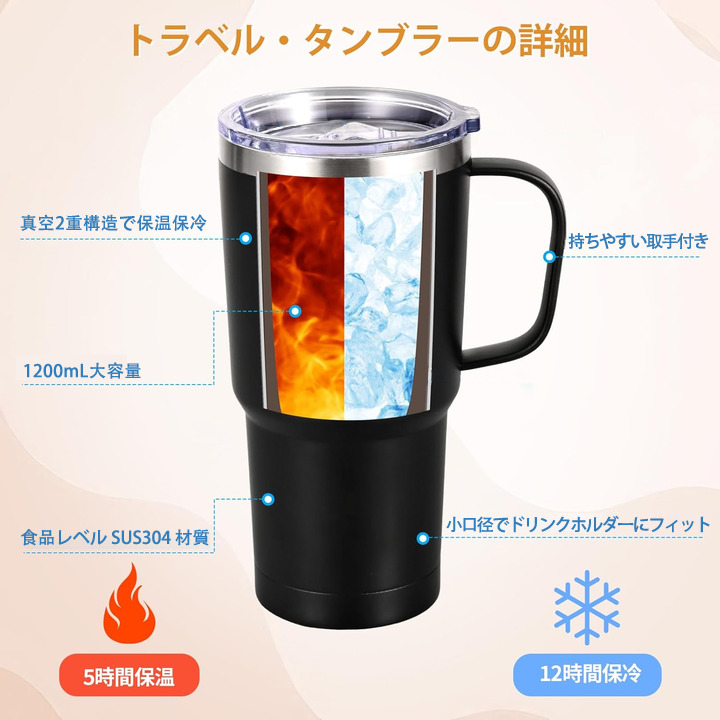 Digimon デジタルモンスター/デジモン 1200mL車用タンブラー（カラープリント）