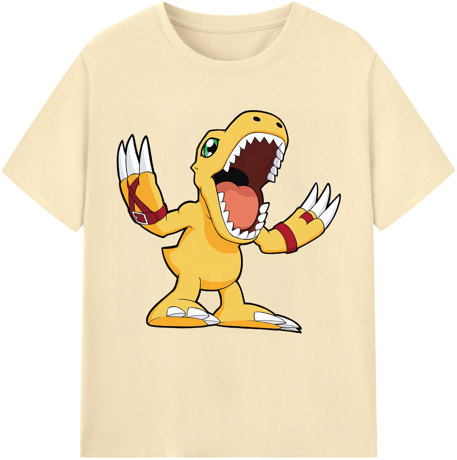（画像用） Digimon デジタルモンスター/デジモン 綿100％半袖Tシャツ（フロントプリント）