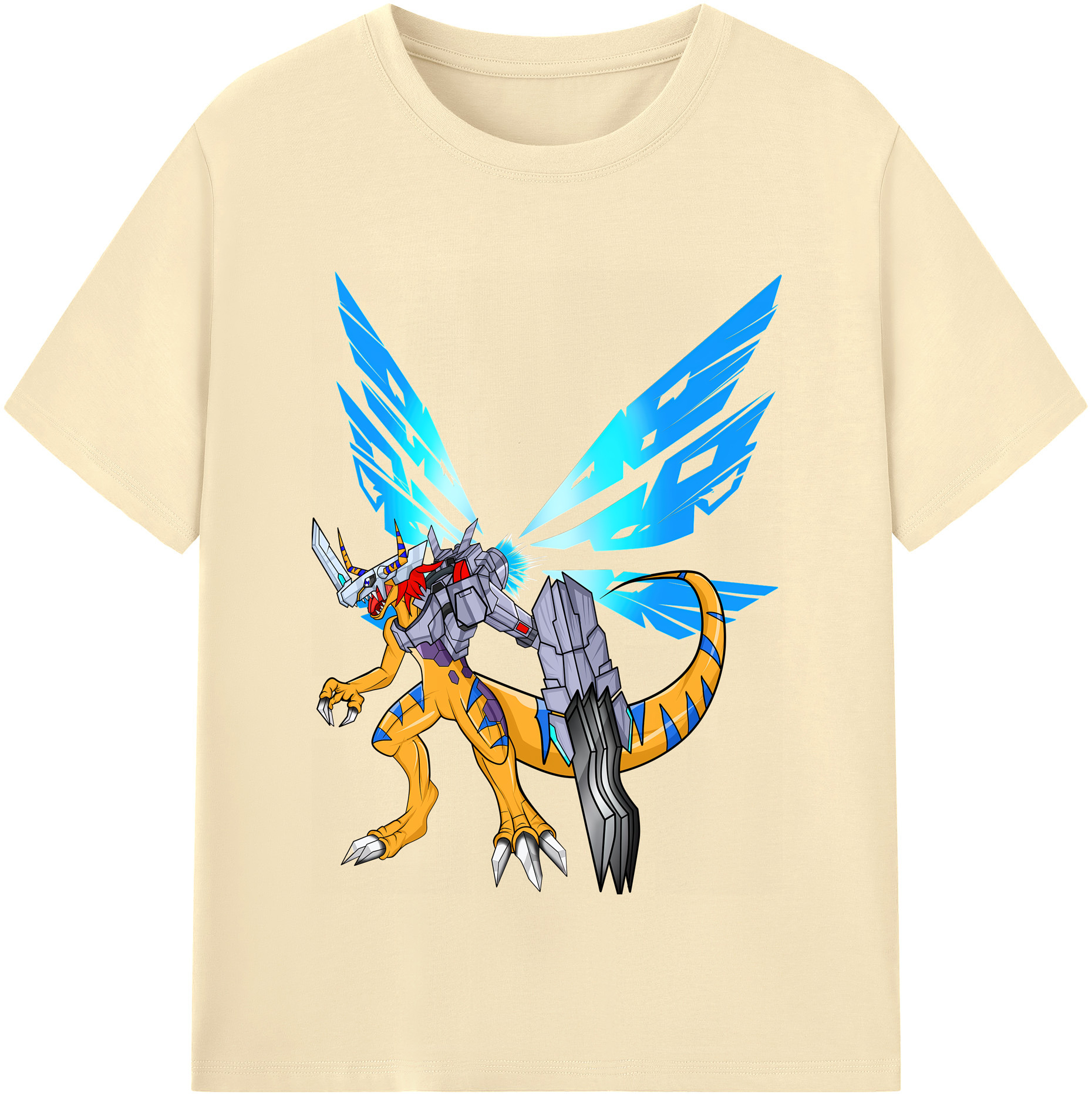 （画像用） Digimon デジタルモンスター/デジモン 綿100％半袖Tシャツ（フロントプリント）