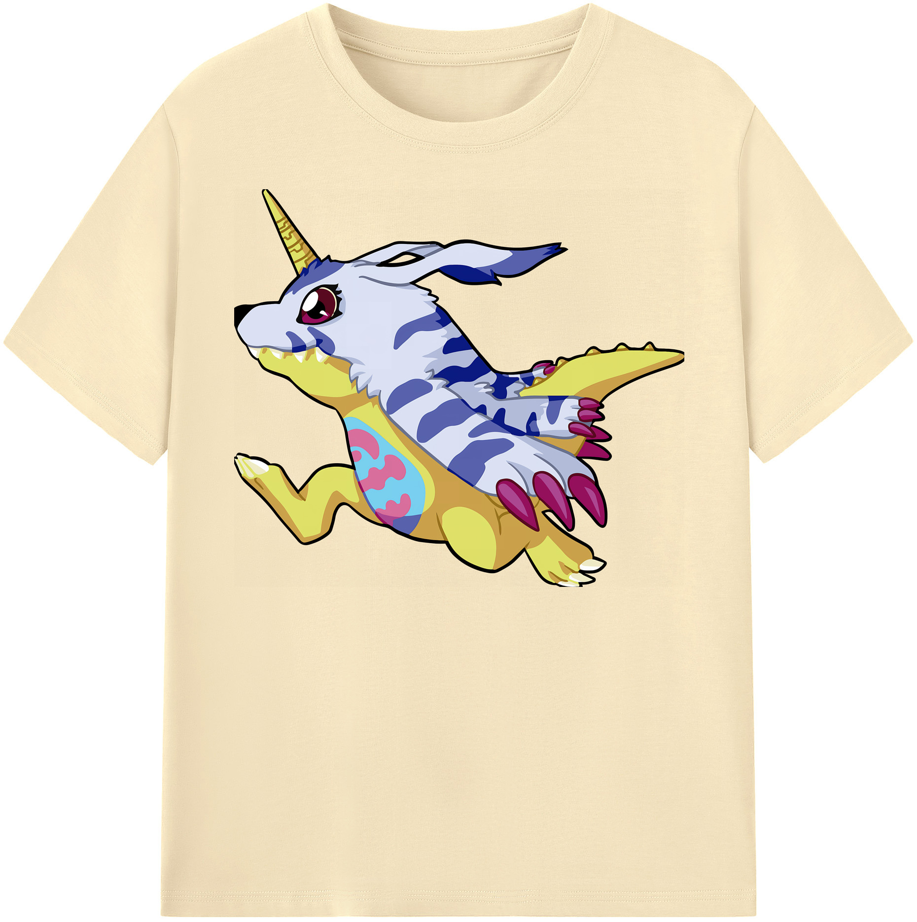 （画像用） Digimon デジタルモンスター/デジモン 綿100％半袖Tシャツ（フロントプリント）