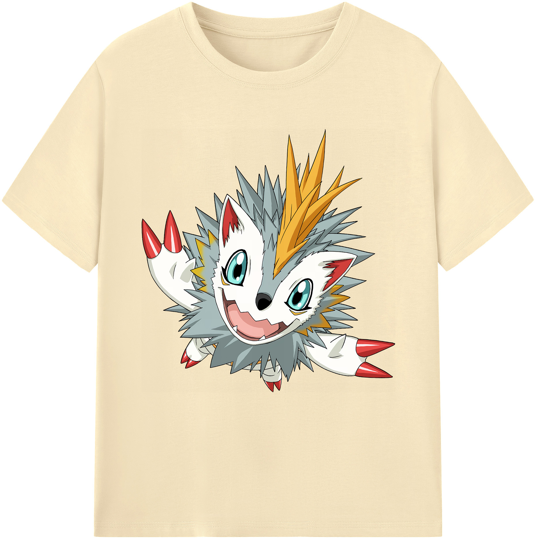 （画像用） Digimon デジタルモンスター/デジモン 綿100％半袖Tシャツ（フロントプリント）