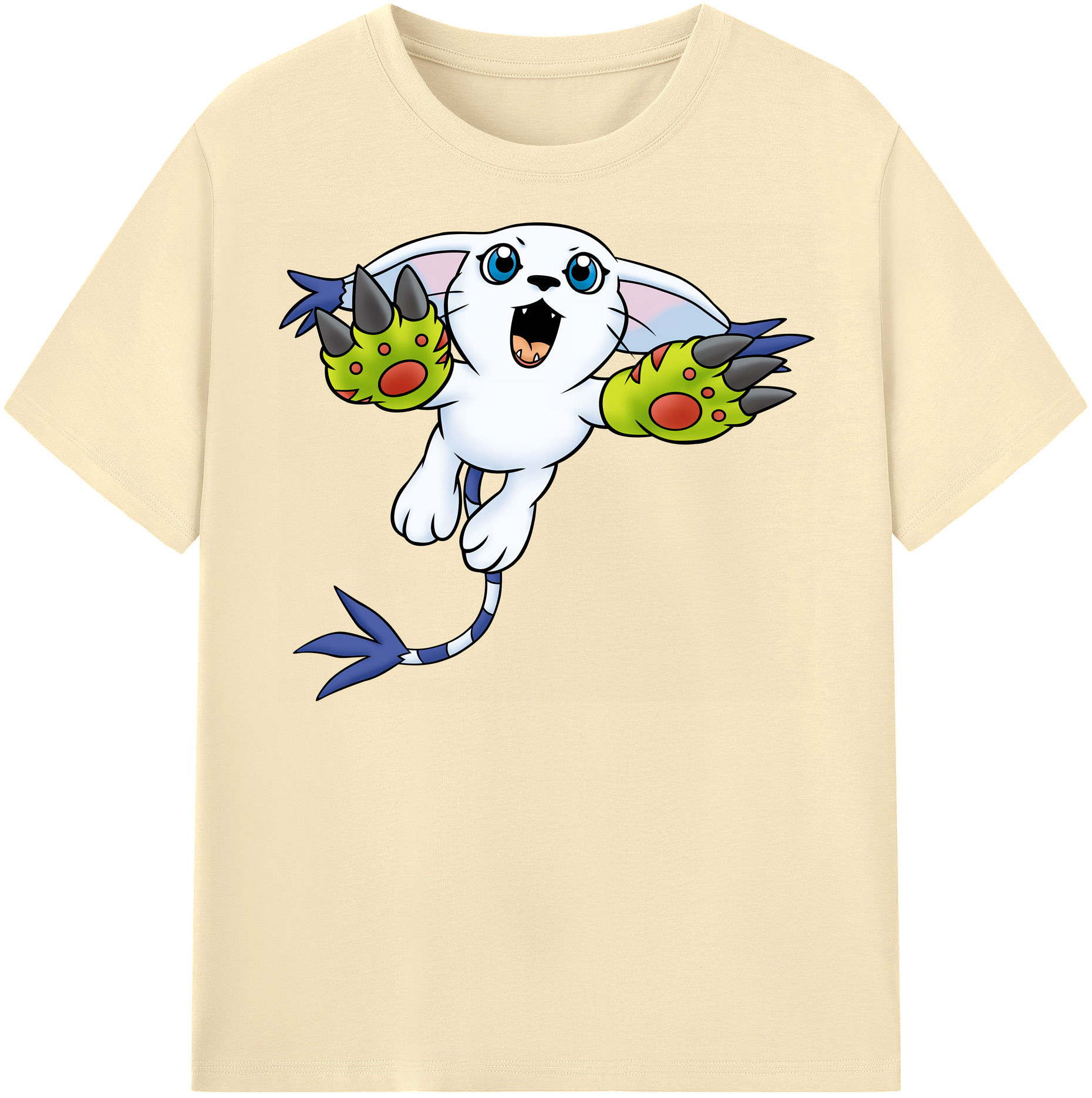 （画像用） Digimon デジタルモンスター/デジモン 綿100％半袖Tシャツ（フロントプリント）