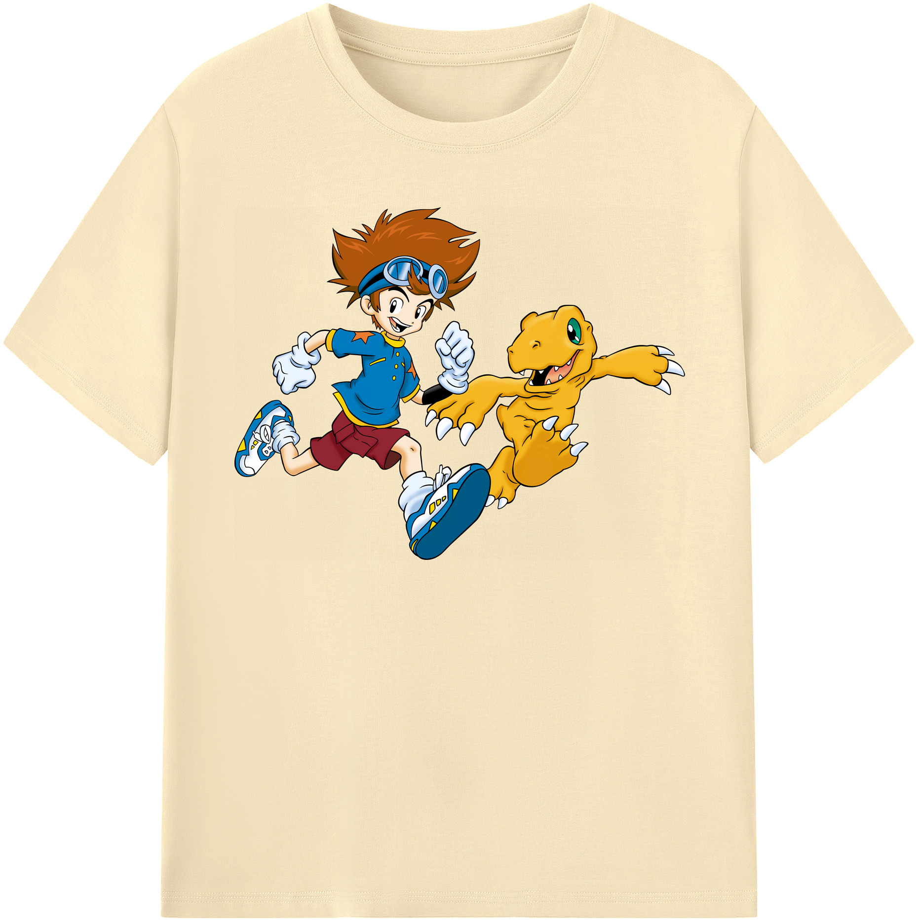 （画像用） Digimon デジタルモンスター/デジモン 綿100％半袖Tシャツ（フロントプリント）