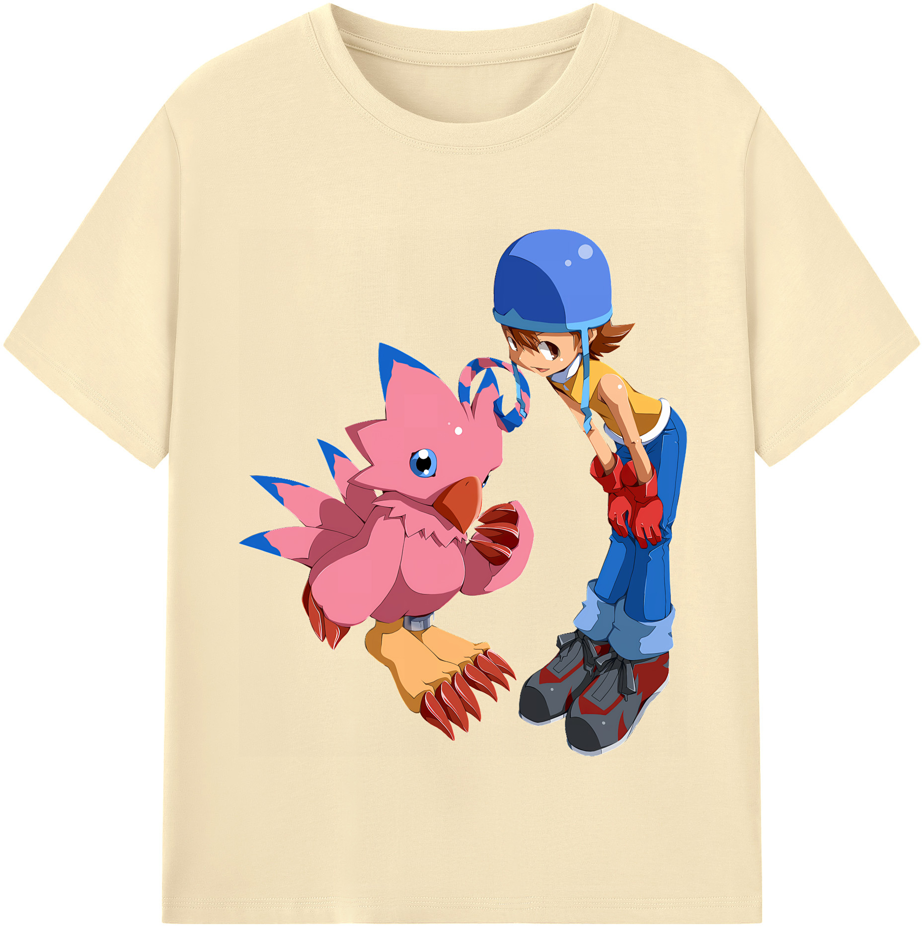 （画像用） Digimon デジタルモンスター/デジモン 綿100％半袖Tシャツ（フロントプリント）
