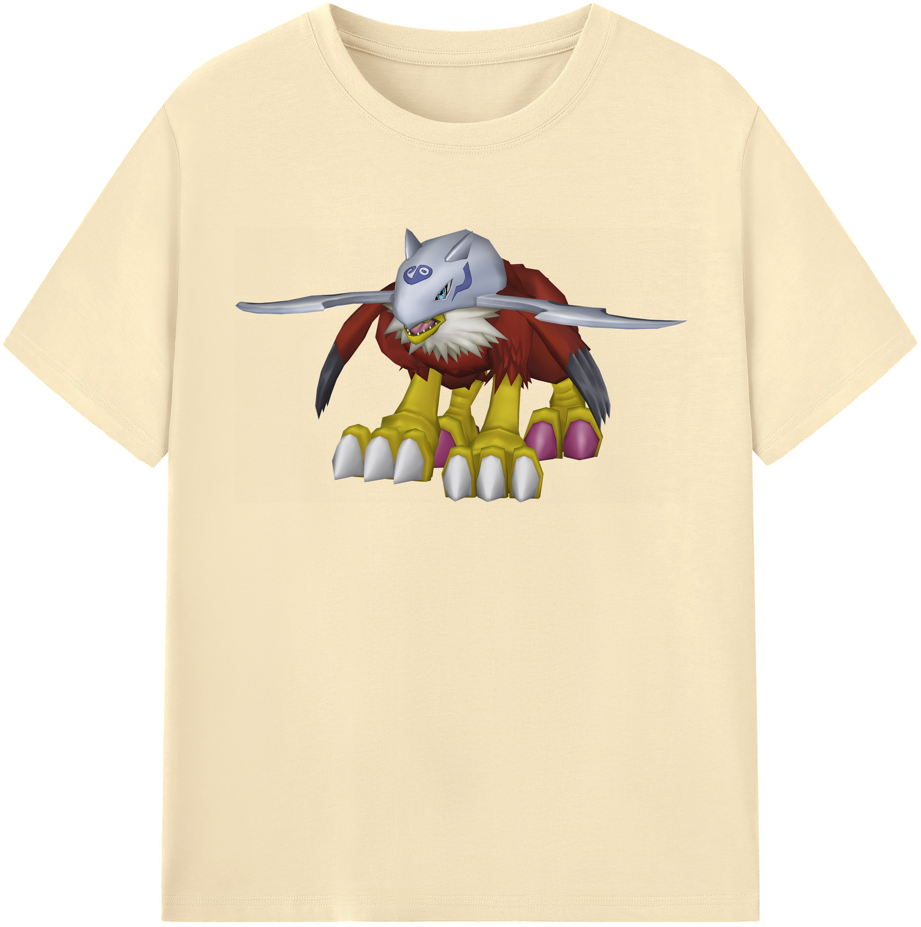 （画像用） Digimon デジタルモンスター/デジモン 綿100％半袖Tシャツ（フロントプリント）