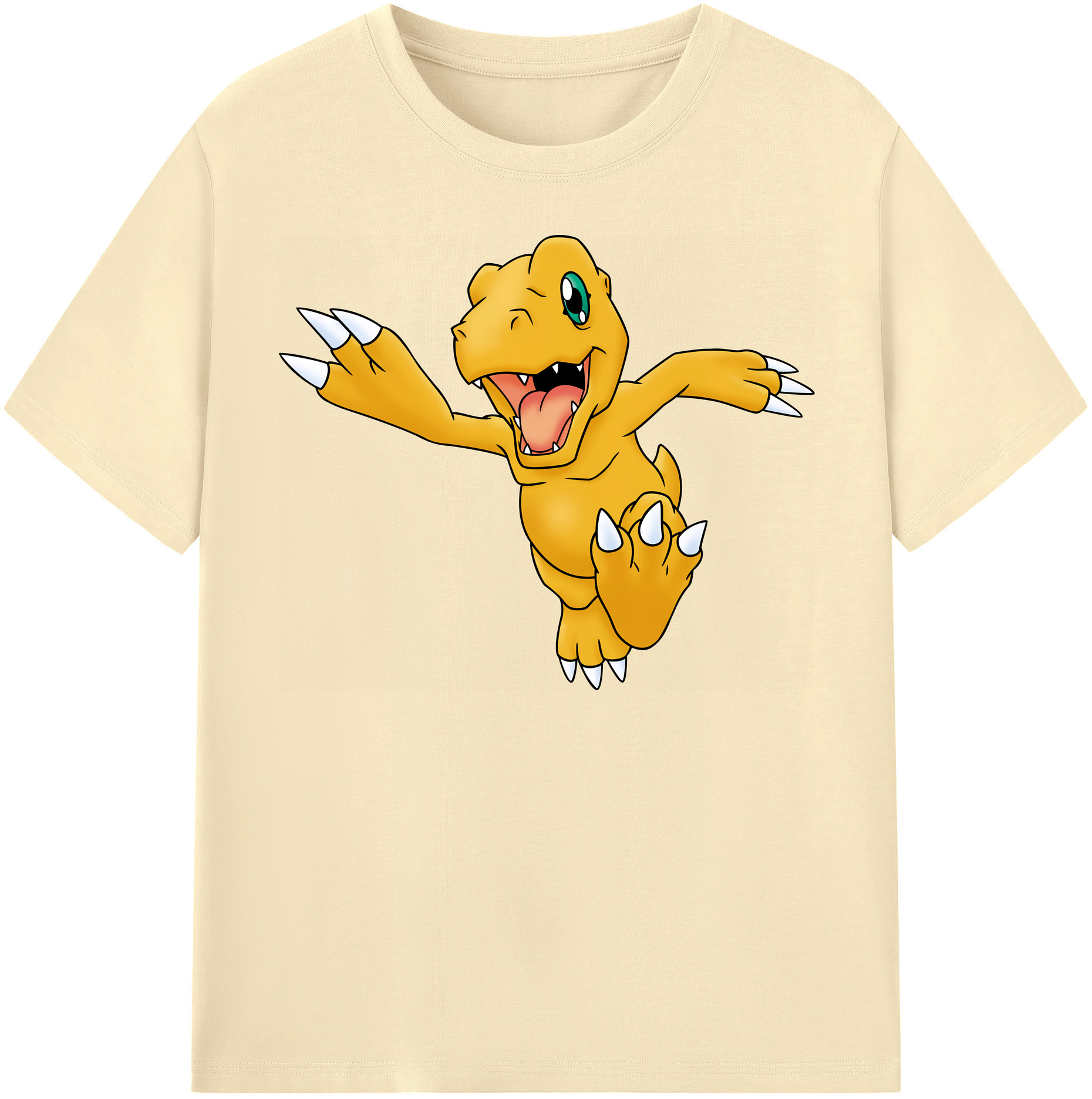 （画像用） Digimon デジタルモンスター/デジモン 綿100％半袖Tシャツ（フロントプリント）