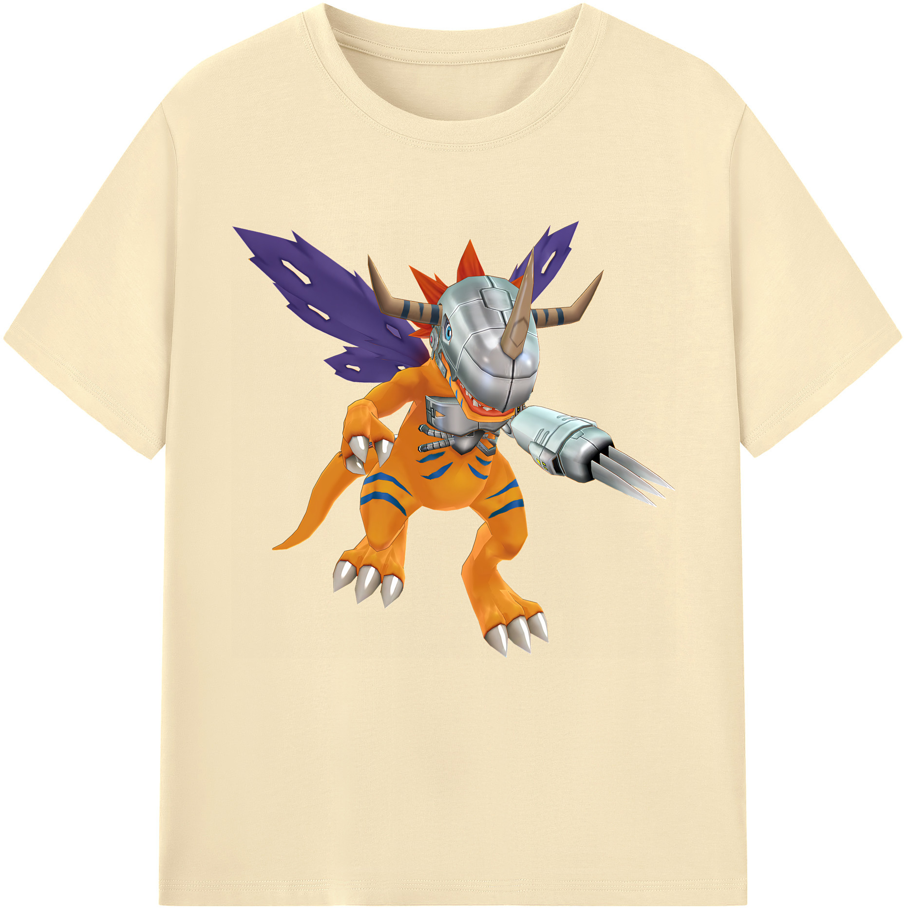 （画像用） Digimon デジタルモンスター/デジモン 綿100％半袖Tシャツ（フロントプリント）