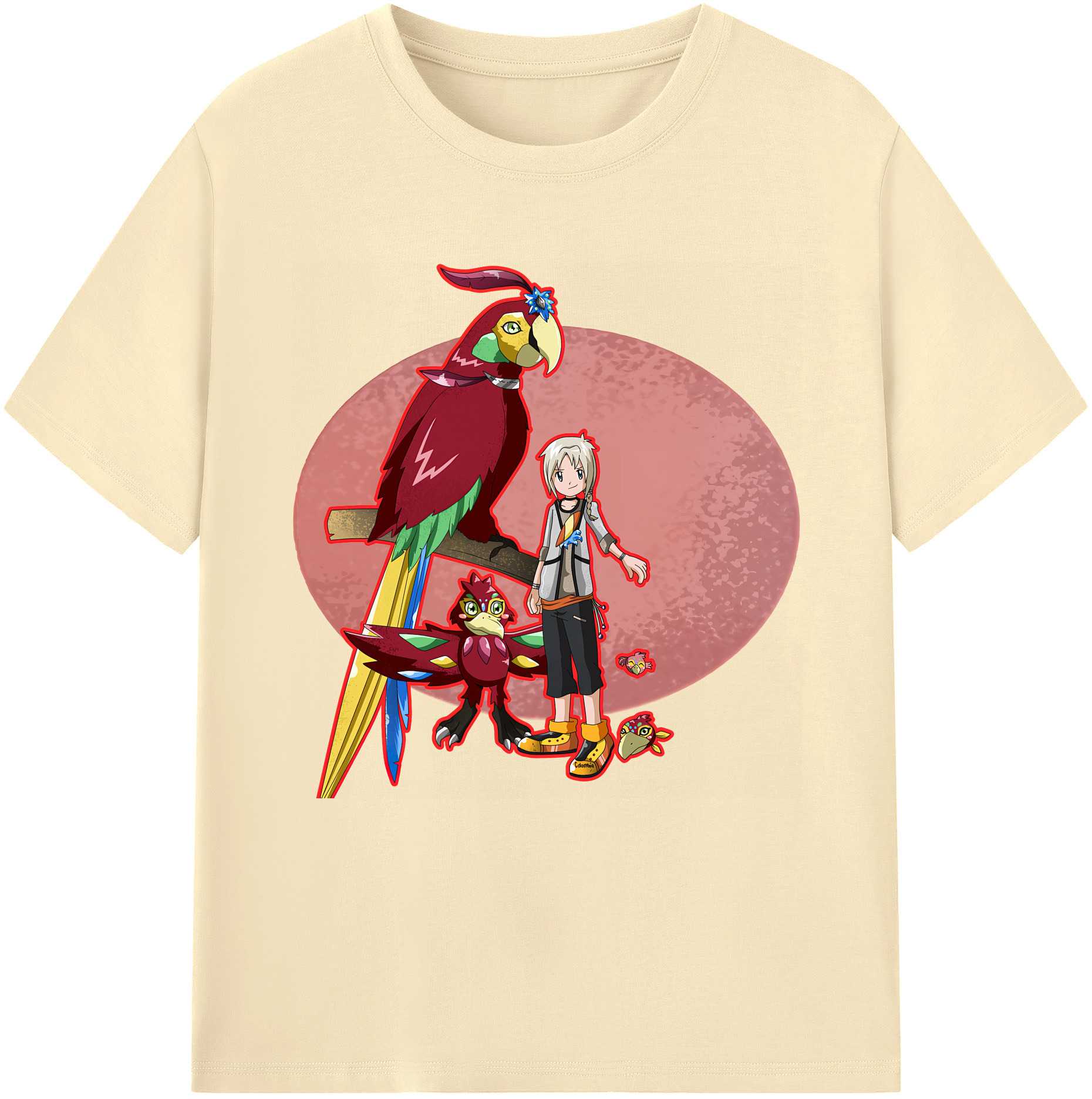 （画像用） Digimon デジタルモンスター/デジモン 綿100％半袖Tシャツ（フロントプリント）