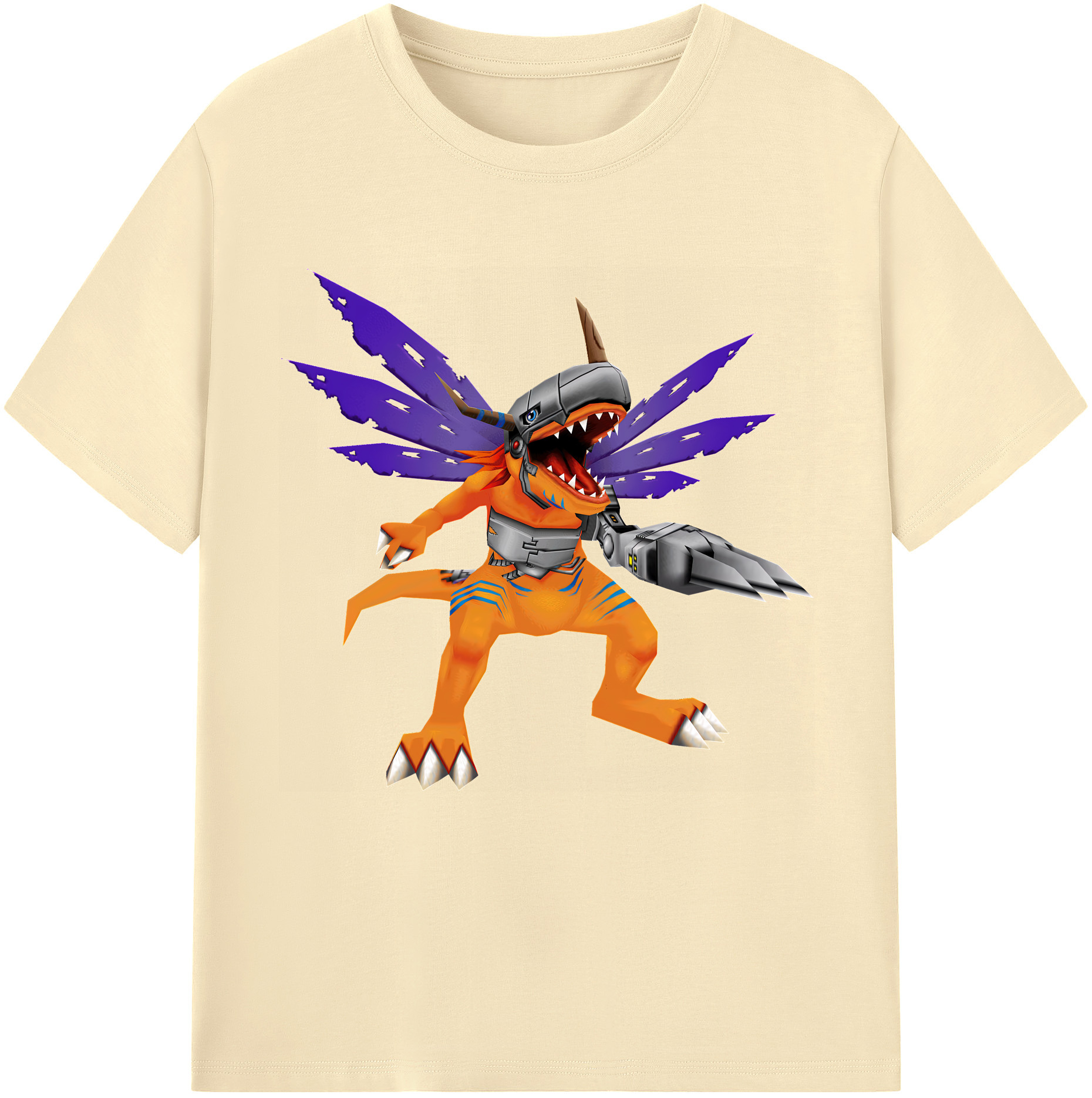 （画像用） Digimon デジタルモンスター/デジモン 綿100％半袖Tシャツ（フロントプリント）