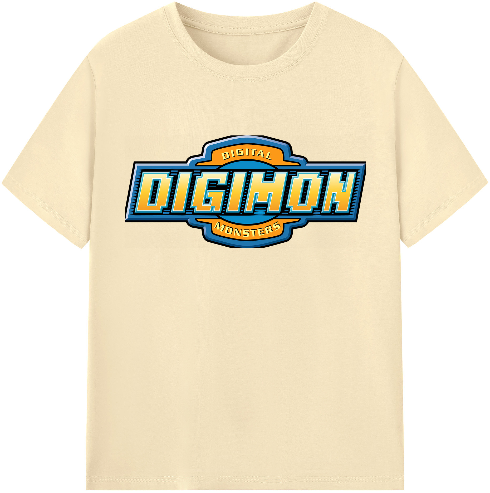 （画像用） Digimon デジタルモンスター/デジモン 綿100％半袖Tシャツ（フロントプリント）