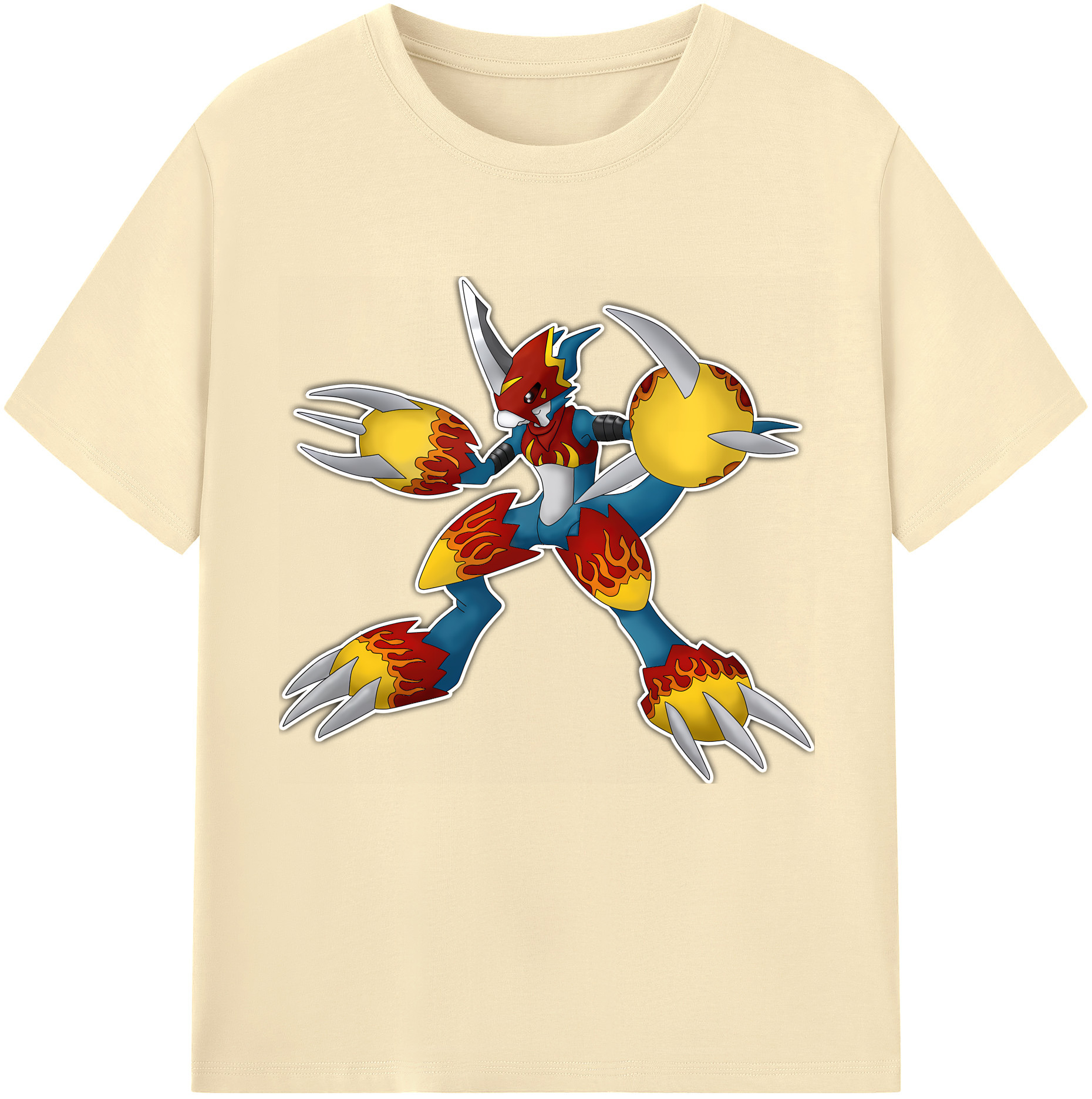（画像用） Digimon デジタルモンスター/デジモン 綿100％半袖Tシャツ（フロントプリント）