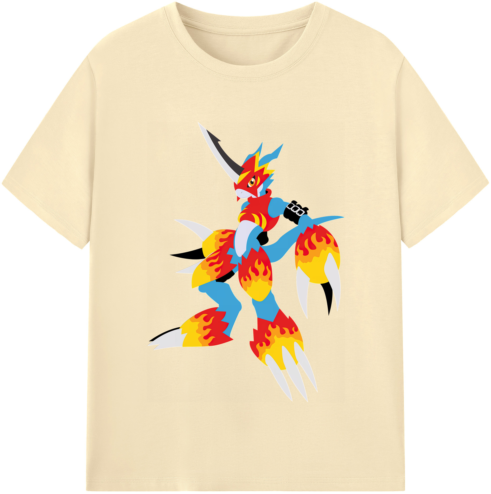 （画像用） Digimon デジタルモンスター/デジモン 綿100％半袖Tシャツ（フロントプリント）