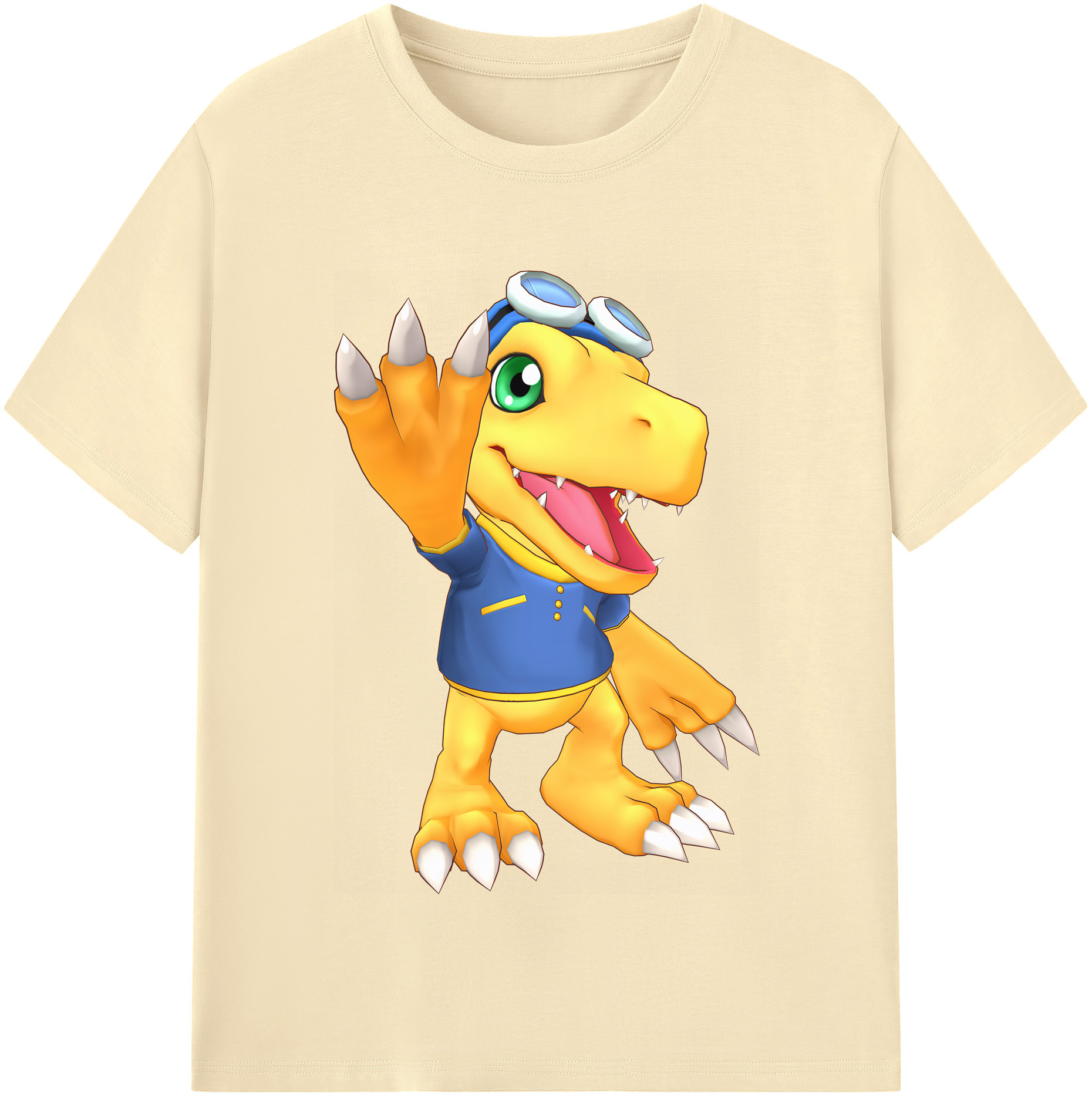 （画像用） Digimon デジタルモンスター/デジモン 綿100％半袖Tシャツ（フロントプリント）