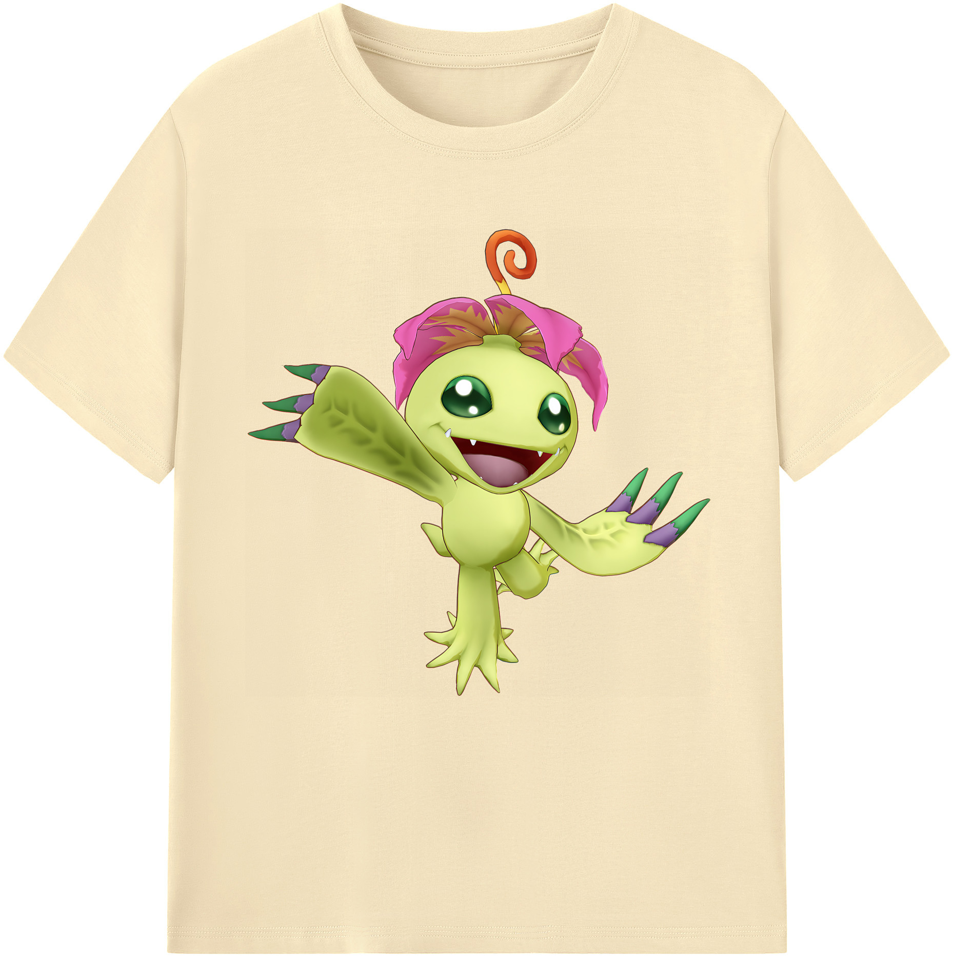 （画像用） Digimon デジタルモンスター/デジモン 綿100％半袖Tシャツ（フロントプリント）