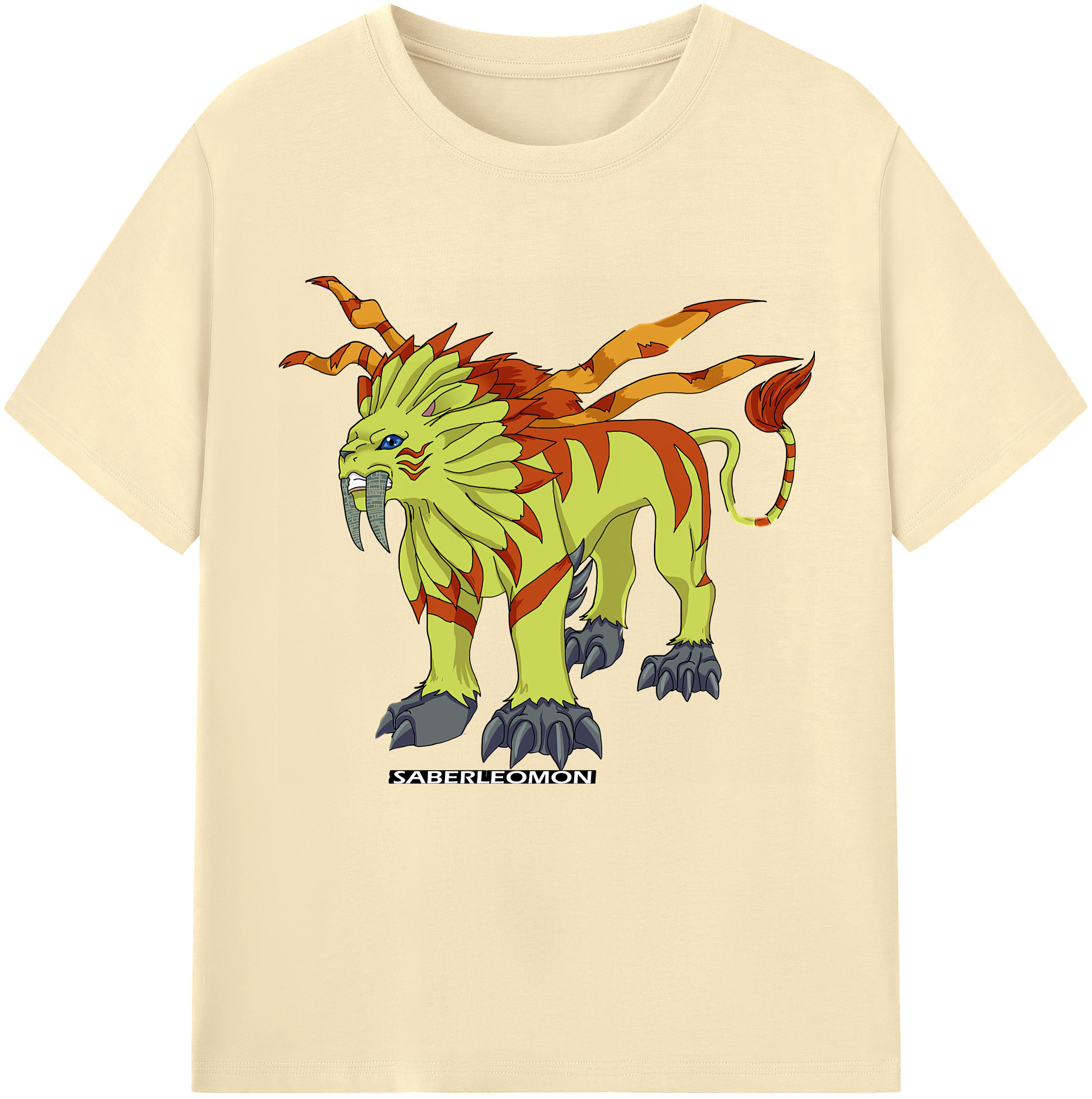 （画像用） Digimon デジタルモンスター/デジモン 綿100％半袖Tシャツ（フロントプリント）