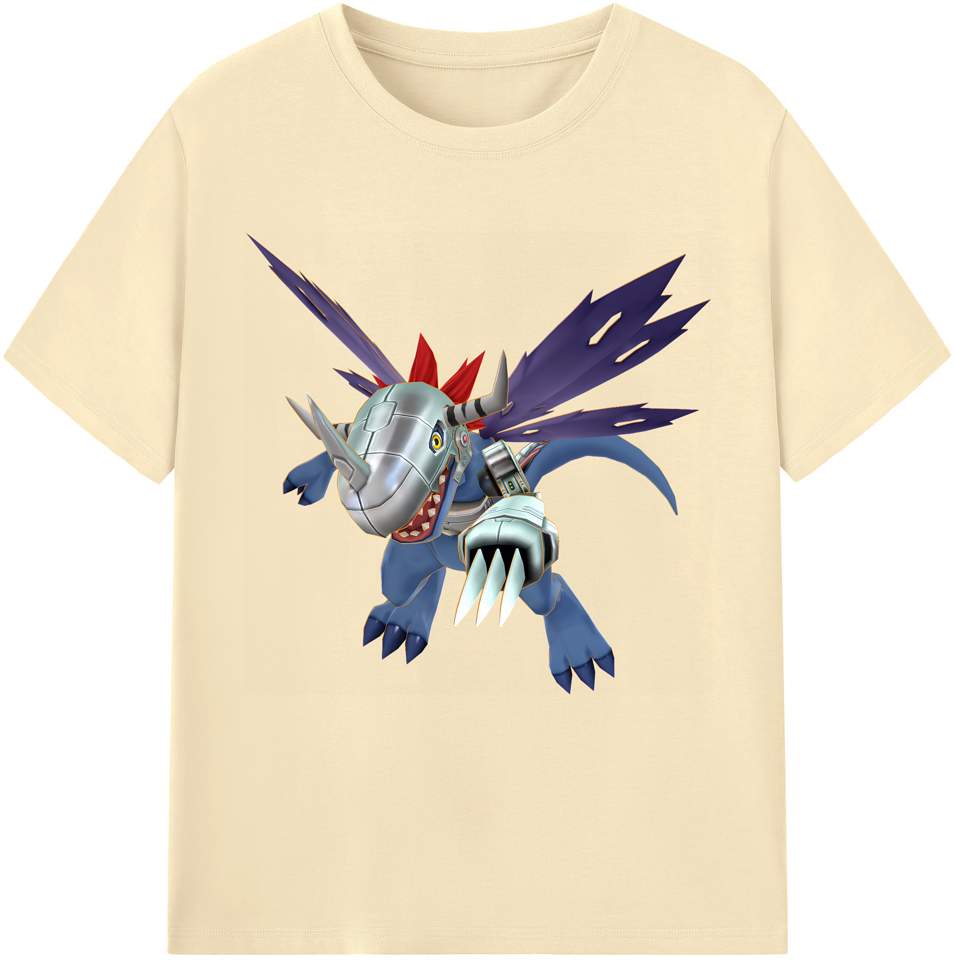 （画像用） Digimon デジタルモンスター/デジモン 綿100％半袖Tシャツ（フロントプリント）