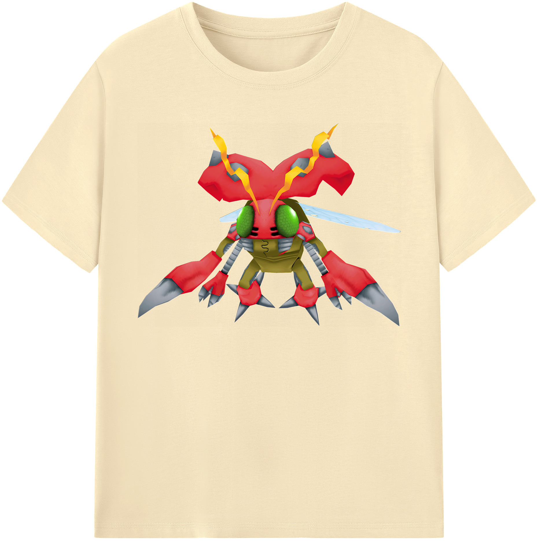 （画像用） Digimon デジタルモンスター/デジモン 綿100％半袖Tシャツ（フロントプリント）