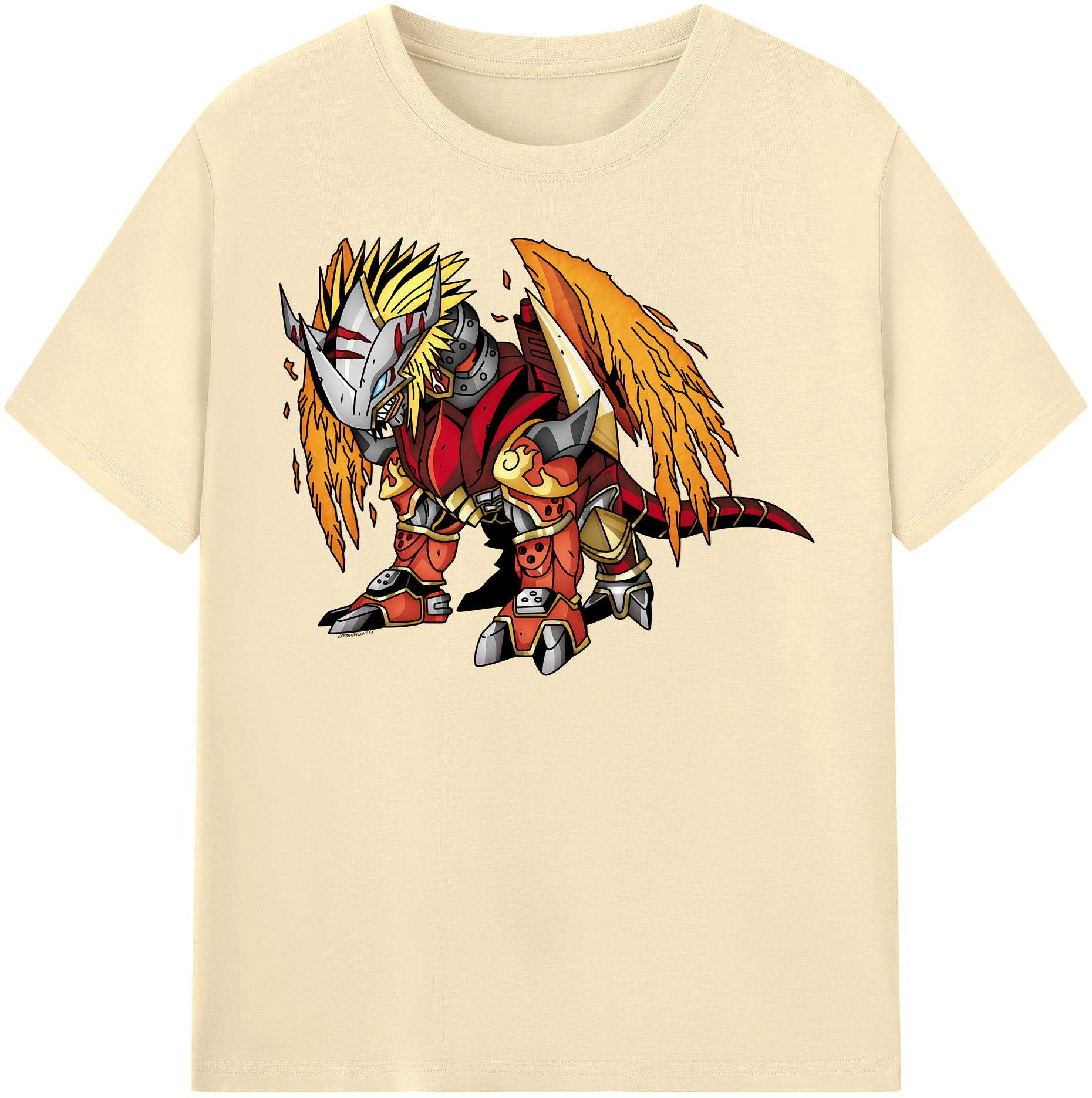 （画像用） Digimon デジタルモンスター/デジモン 綿100％半袖Tシャツ（フロントプリント）