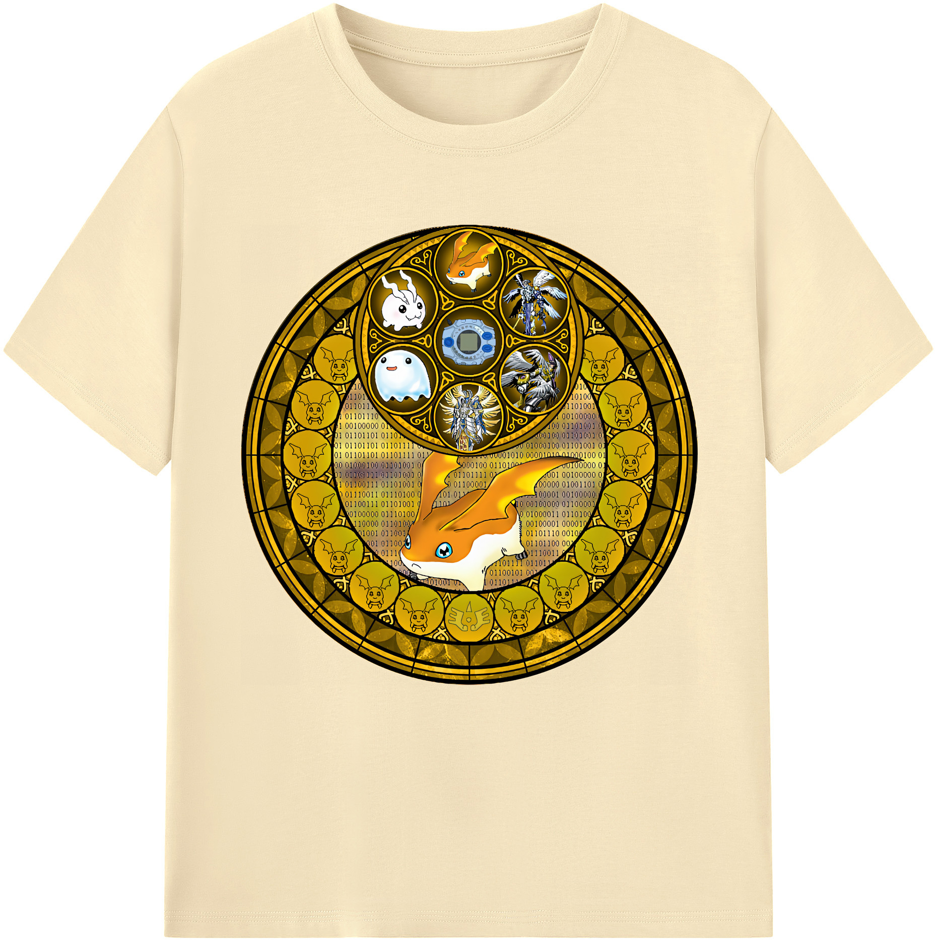 （画像用） Digimon デジタルモンスター/デジモン 綿100％半袖Tシャツ（フロントプリント）