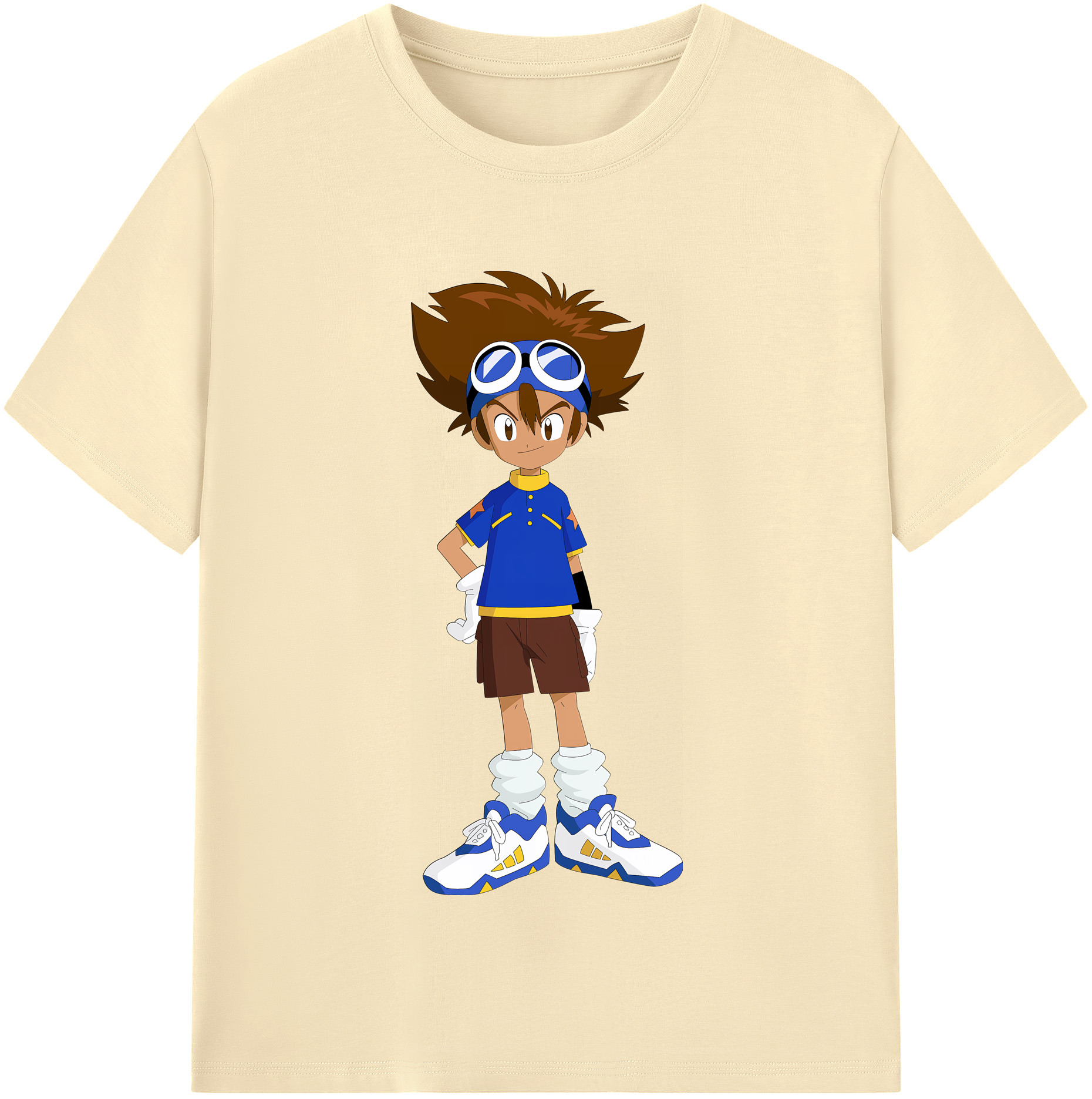 （画像用） Digimon デジタルモンスター/デジモン 綿100％半袖Tシャツ（フロントプリント）