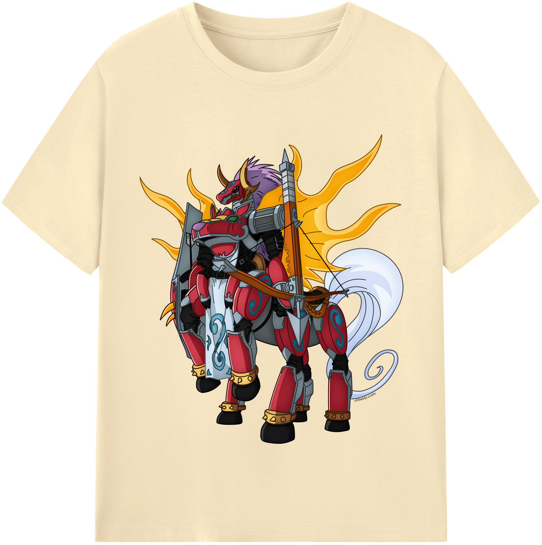 （画像用） Digimon デジタルモンスター/デジモン 綿100％半袖Tシャツ（フロントプリント）