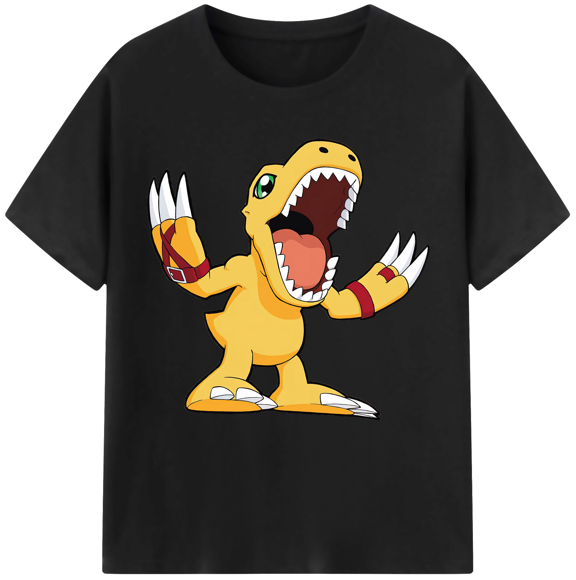 （画像用） Digimon デジタルモンスター/デジモン 綿100％半袖Tシャツ（フロントプリント）