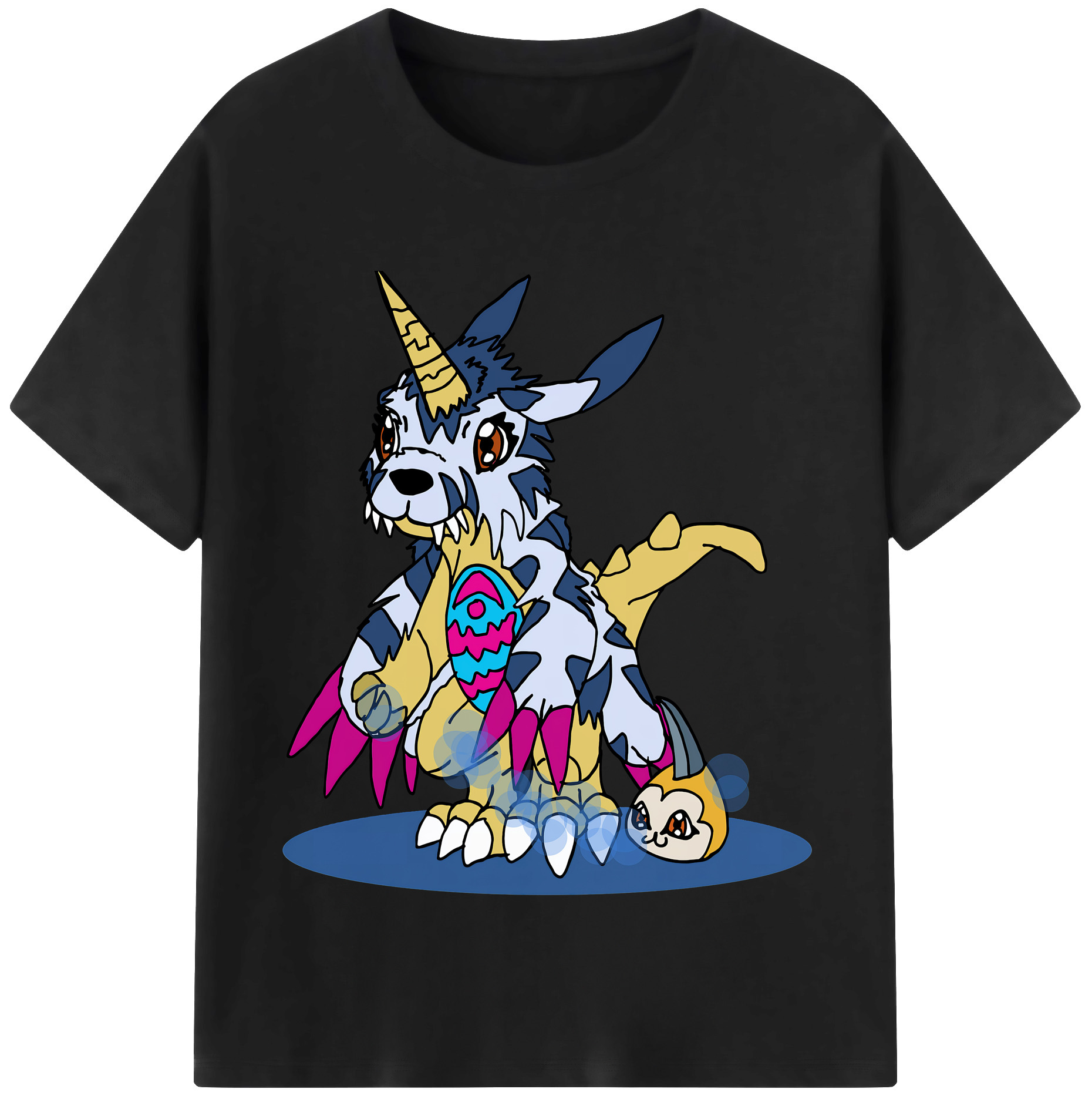 （画像用） Digimon デジタルモンスター/デジモン 綿100％半袖Tシャツ（フロントプリント）